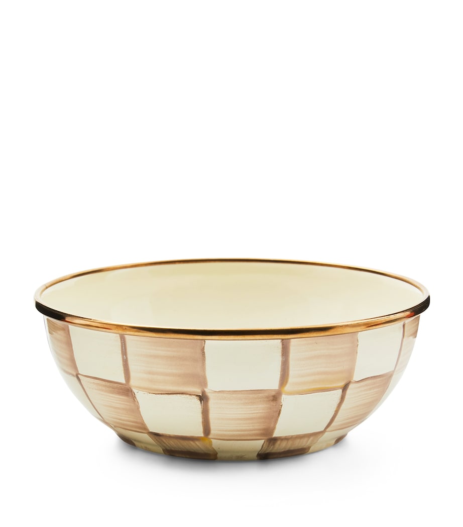Mocha Check Everyday Bowl (15cm) BEIGE Image 1