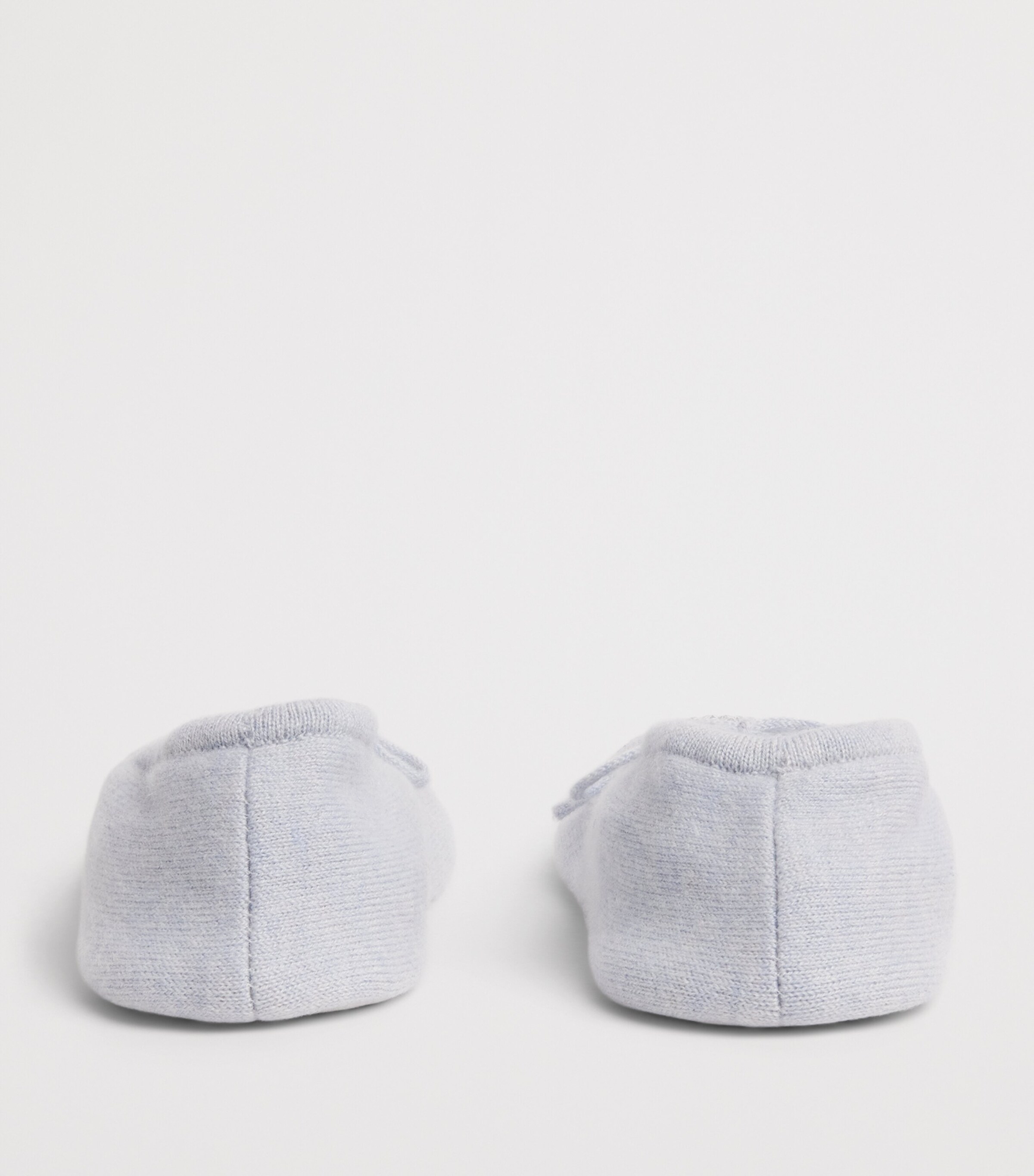 William Sharp Cashmere Embellished Dolly Slippers Blue Mist Blue Shade Image 5
