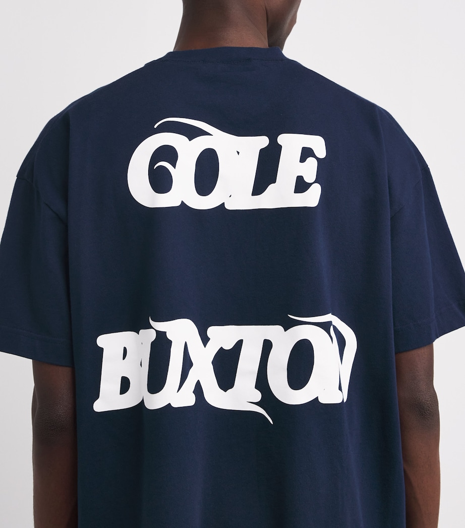 Cotton Balearic Graphic T-Shirt 420 NAVY/WHITE Image 6