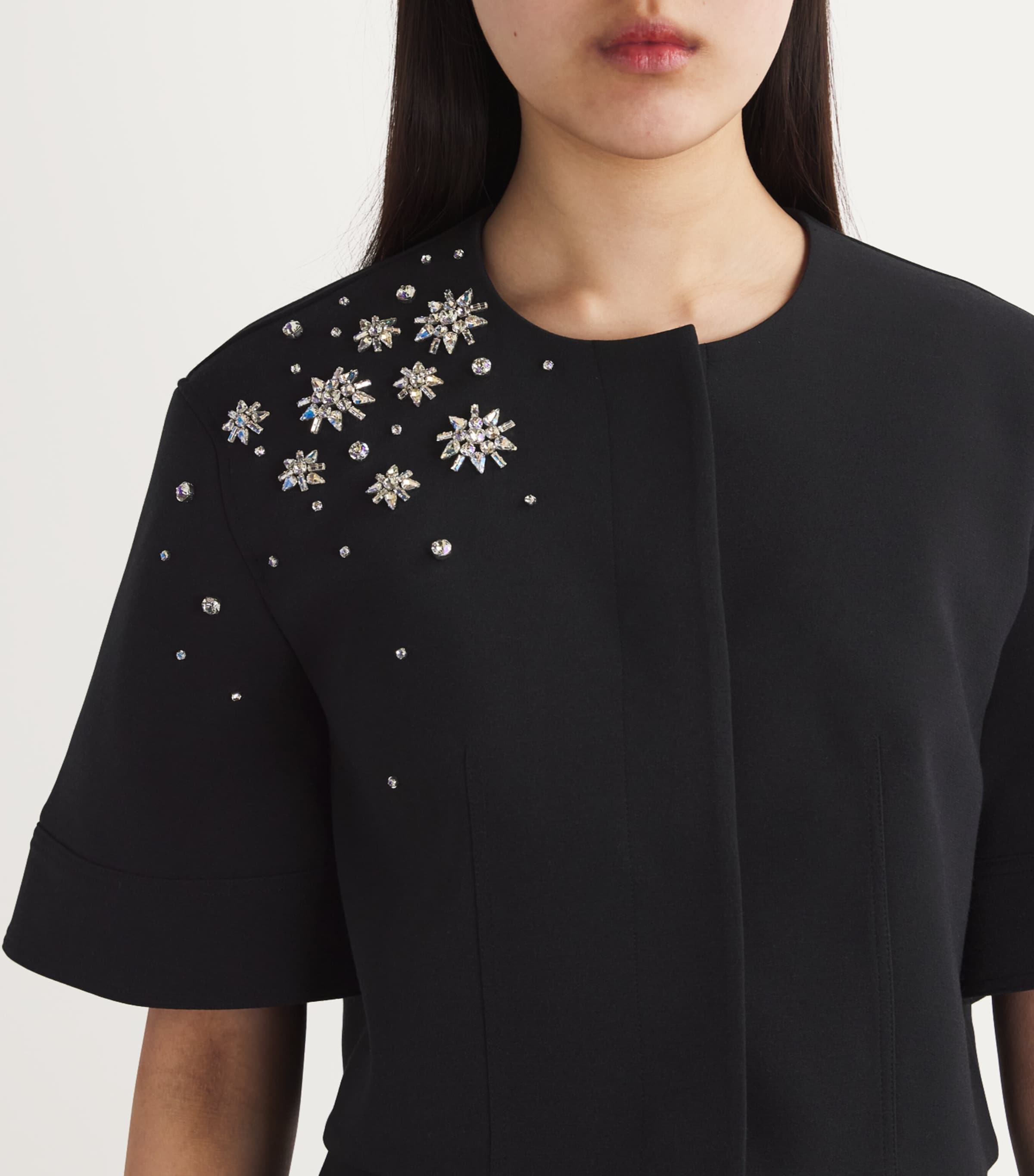 Crystal-Embellished River Jacket BLACK Image 6