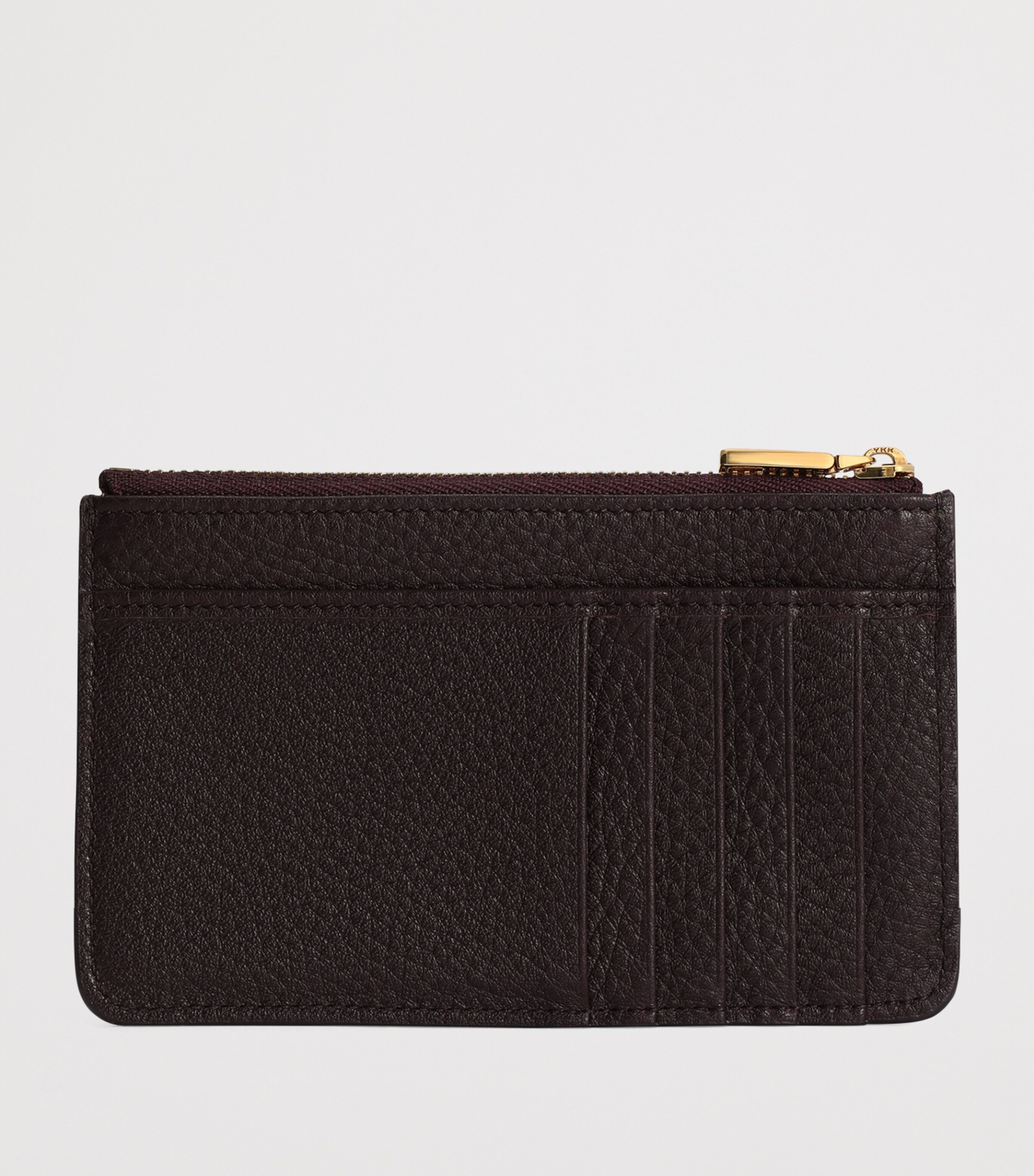 Dolce&Gabbana Leather Zipped Card Holder Wine Image 3