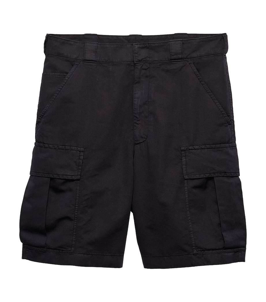Prada Mens Cotton-Silk Bermuda Shorts Image 1