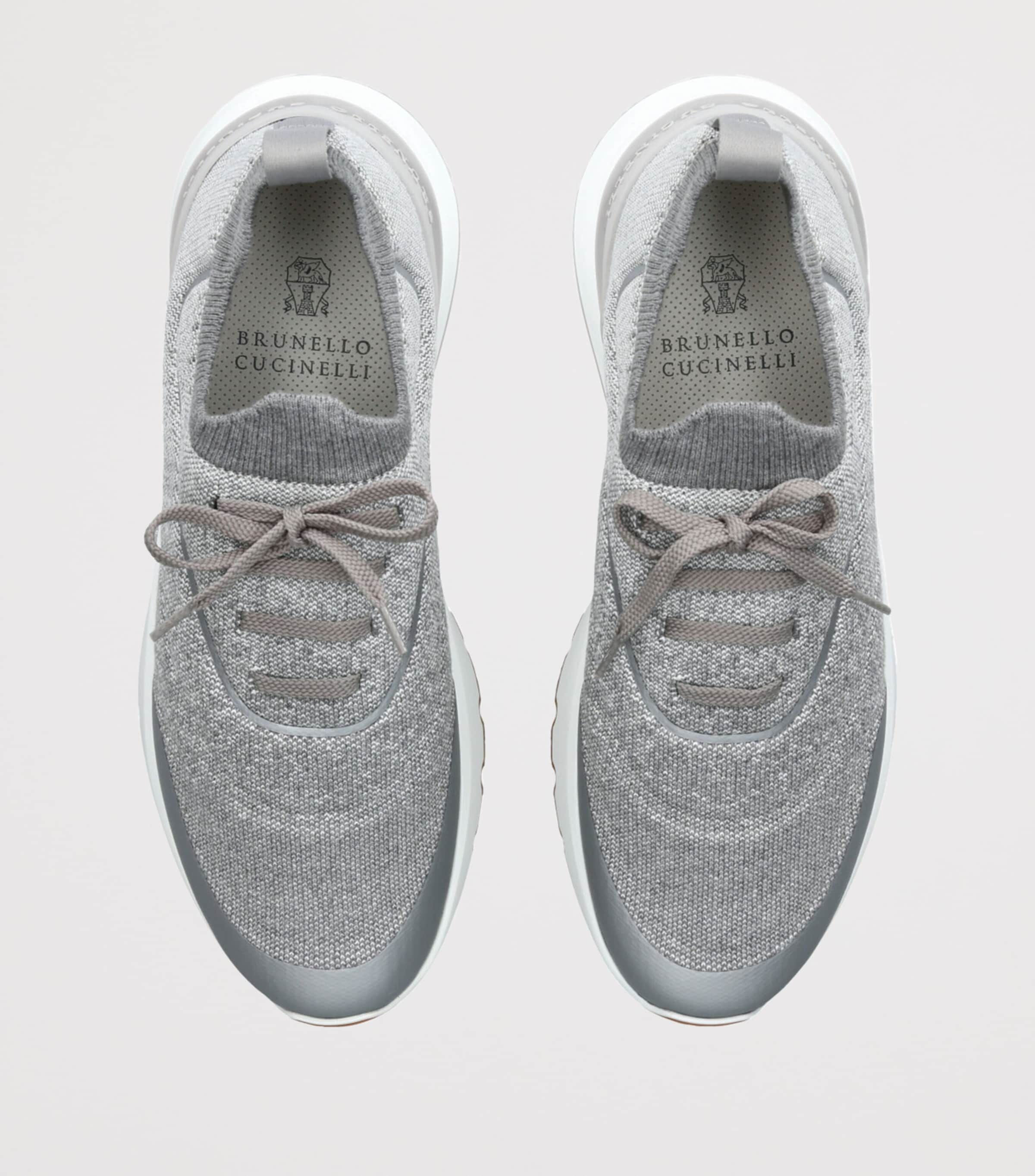 Knitted Sportiv Sneakers GREY Image 4