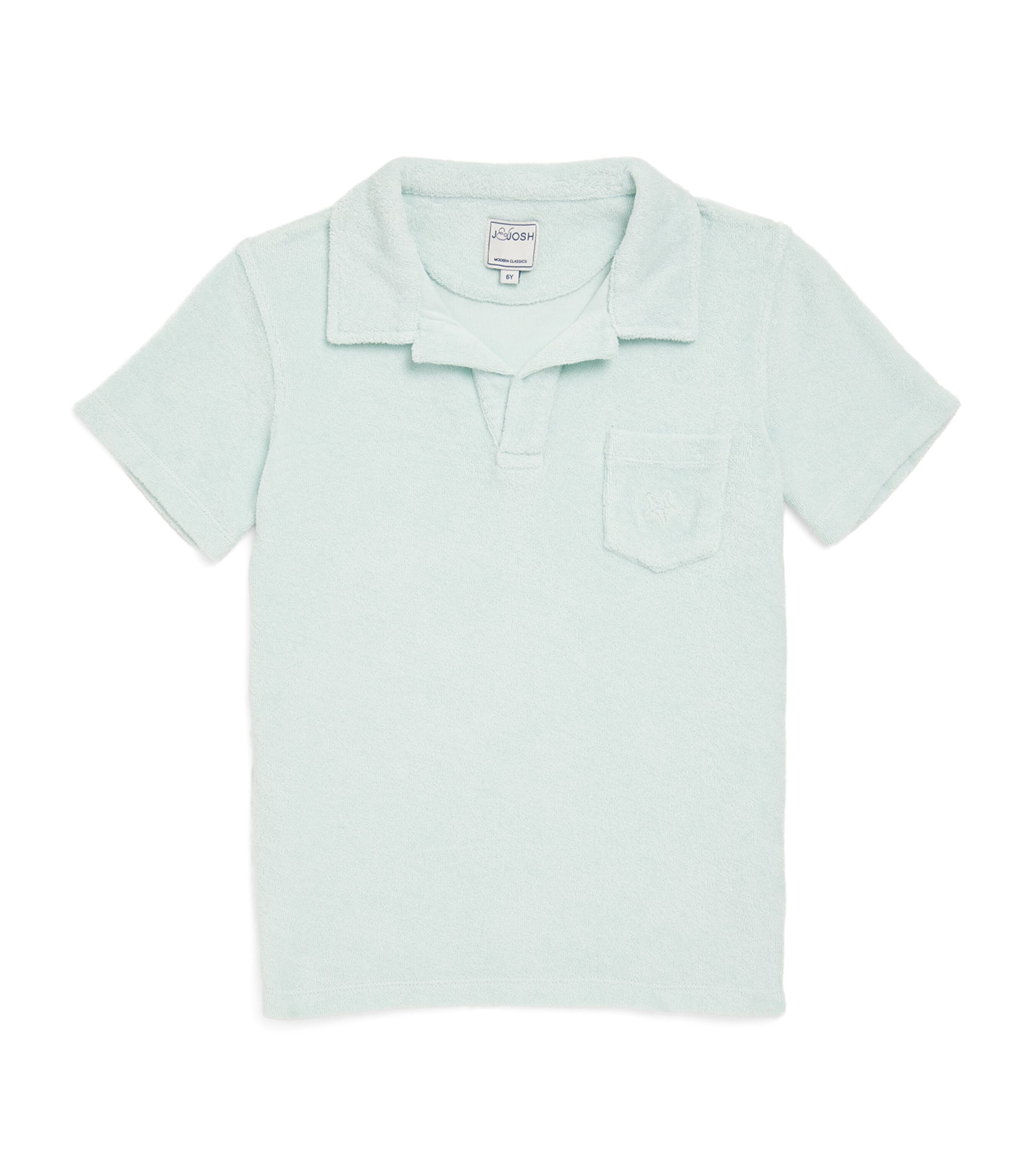 J & Josh Kids' Cotton Patch Polo Shirt In Blue