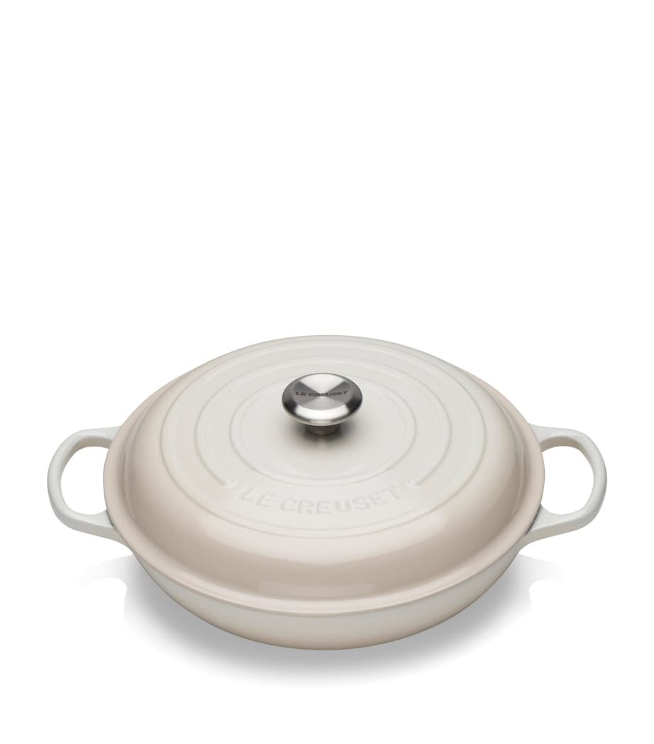 Cast Iron Shallow Casserole Dish (30cm) MERINGUE Image 1