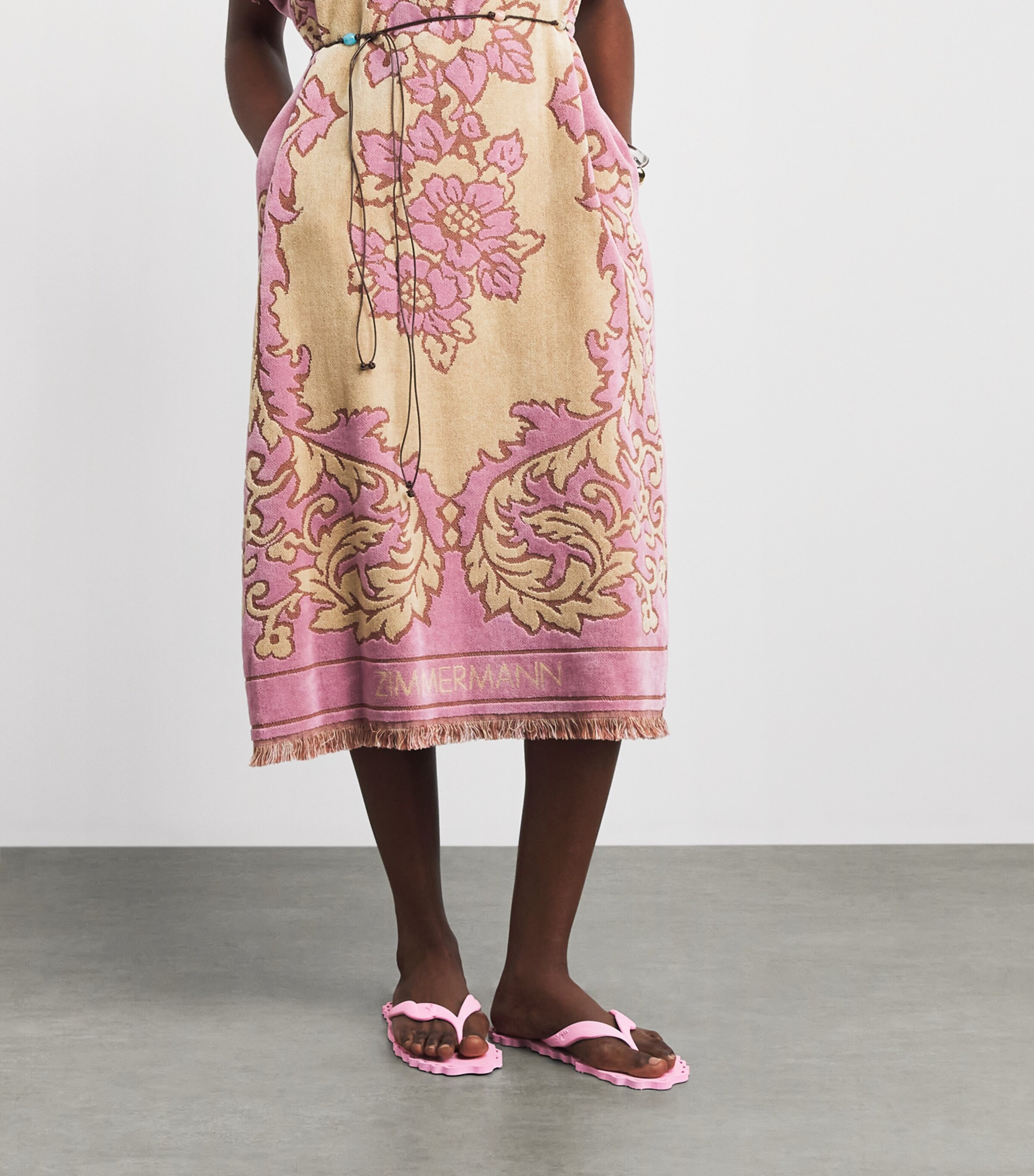 Zimmermann Seafoam Flip Flops Bubble Gum Image 4