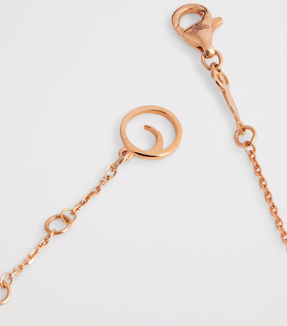 Rose Gold and Emerald Bracelet GREEN Image 6