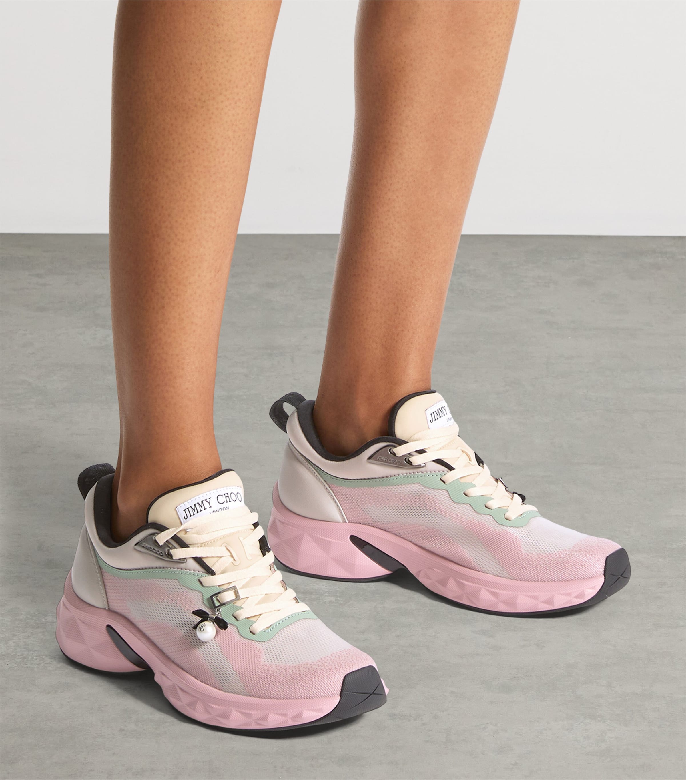 Jimmy Choo Diamond Run Sneakers V Moon/rose Mix Image 2