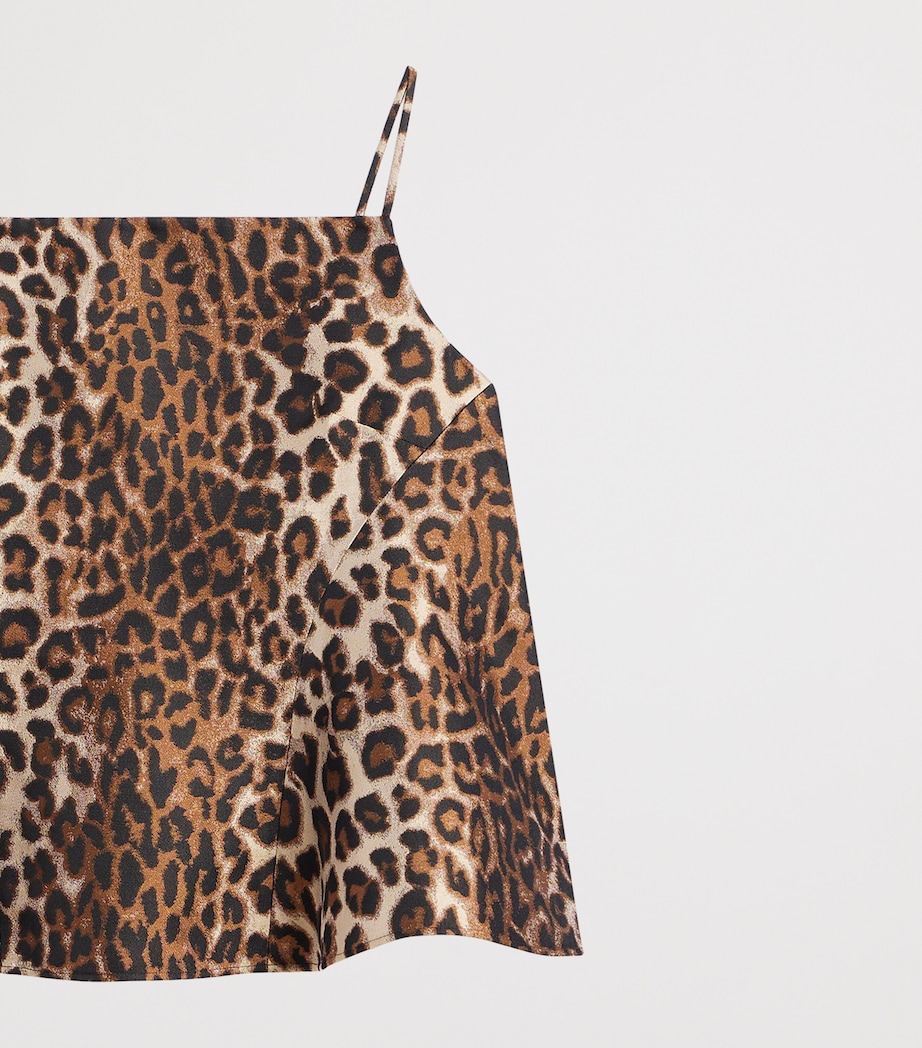 Givenchy Womens Cady Leopard Square-Neck Cami Top Image 6