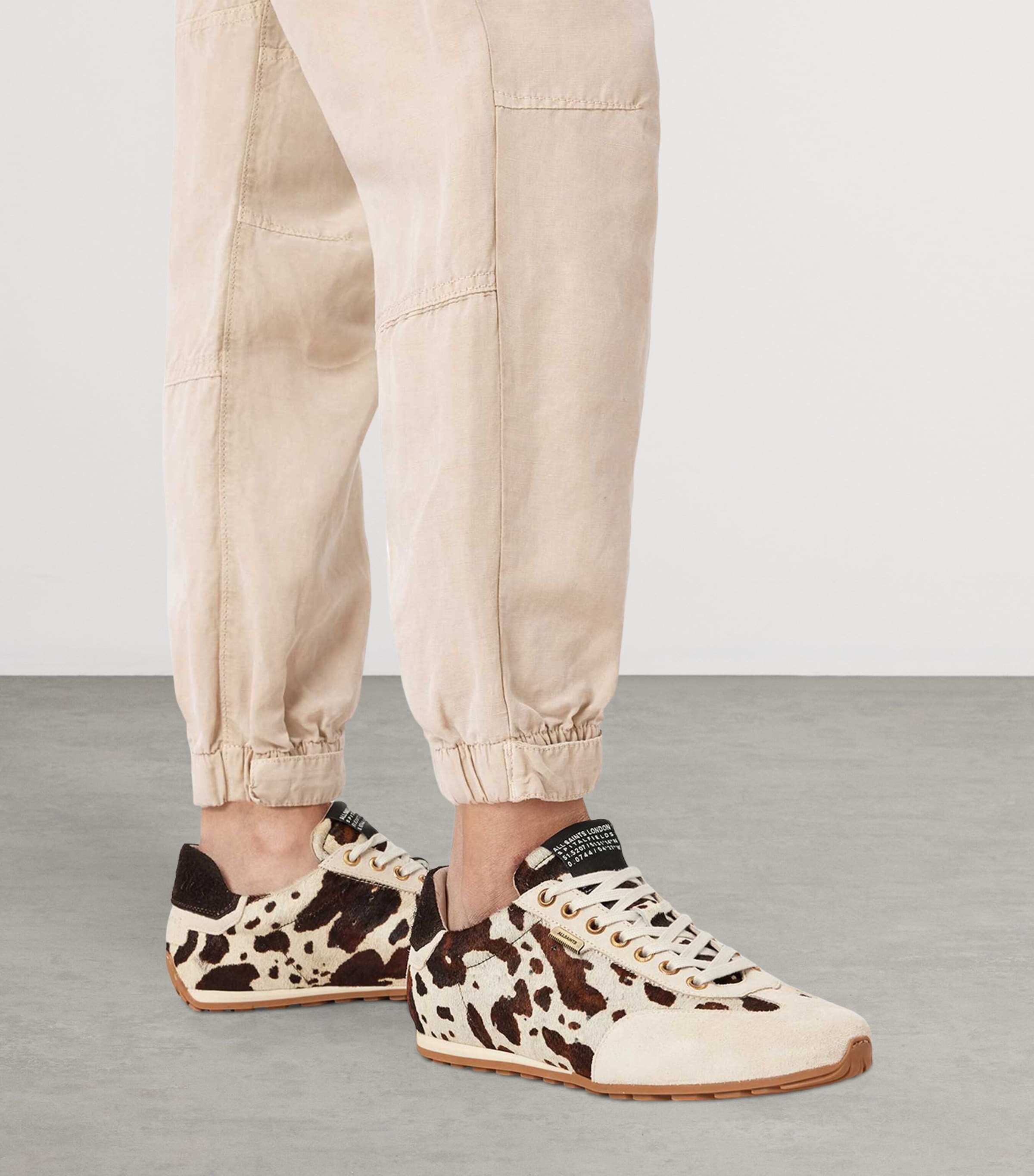 AllSaints Cow Print Liam Sneakers Cow Print Image 2