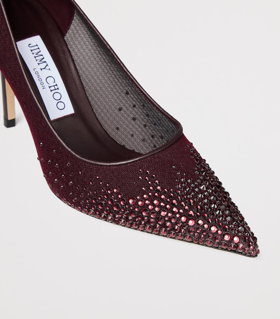 Love 100 Embellished Mesh Pumps DEEP MERLOT/DEEP MER Image 5