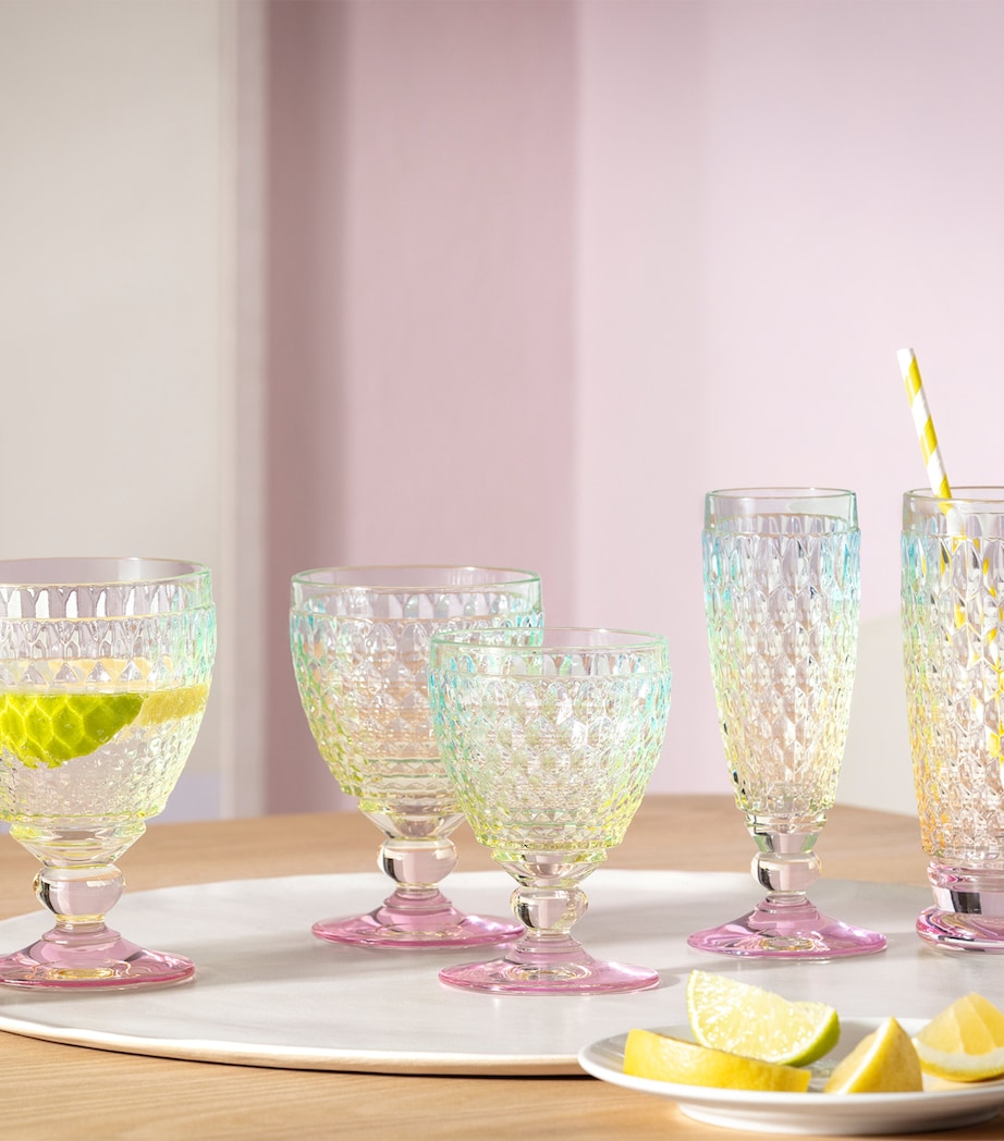 Set of 4 Boston Pearl White Wine Glasses (125ml) MULTI Image 3