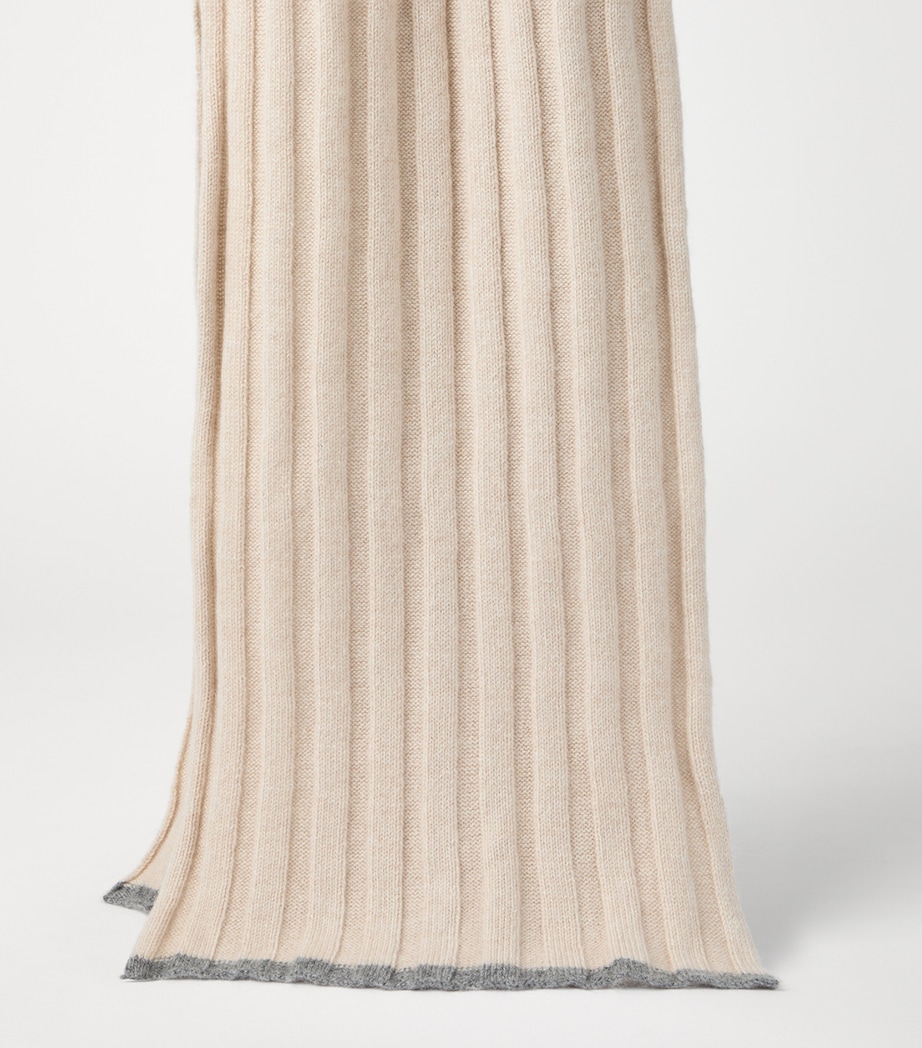 Cashmere Ribbed Scarf CZ695 Image 2