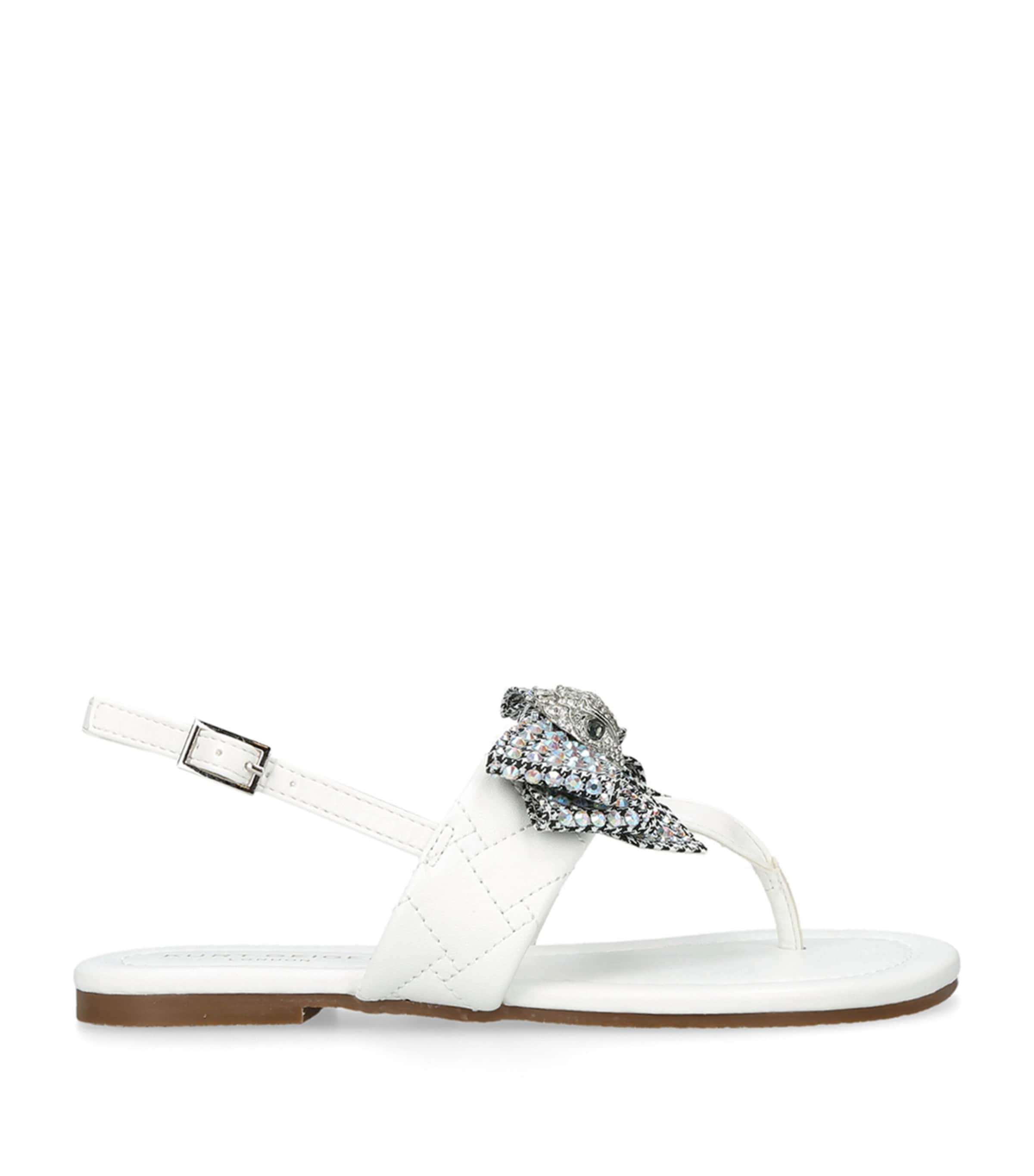 Mini Kensington Bow Sandals WHITE Image 3
