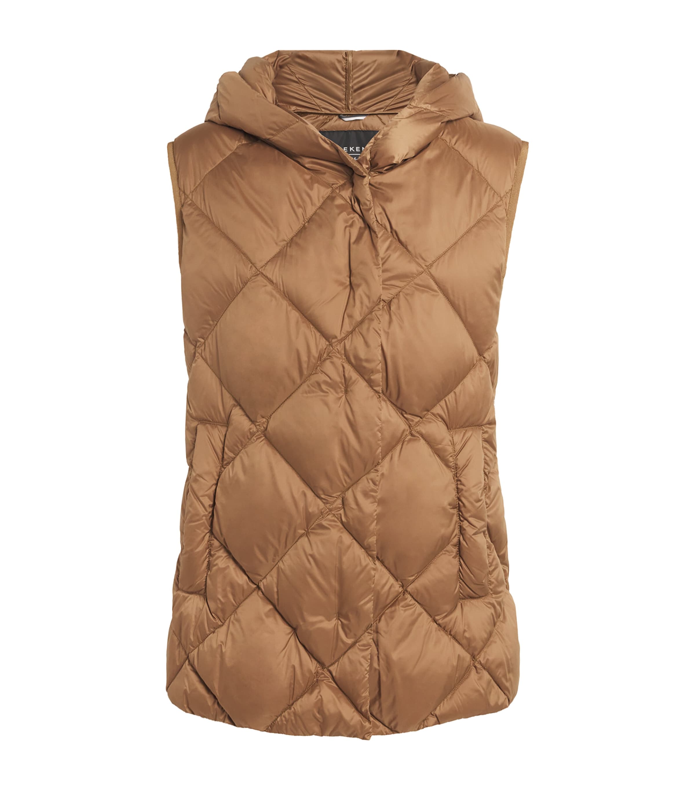 Weekend Max Mara Down Water-repellent Quilted Gilet In Sand