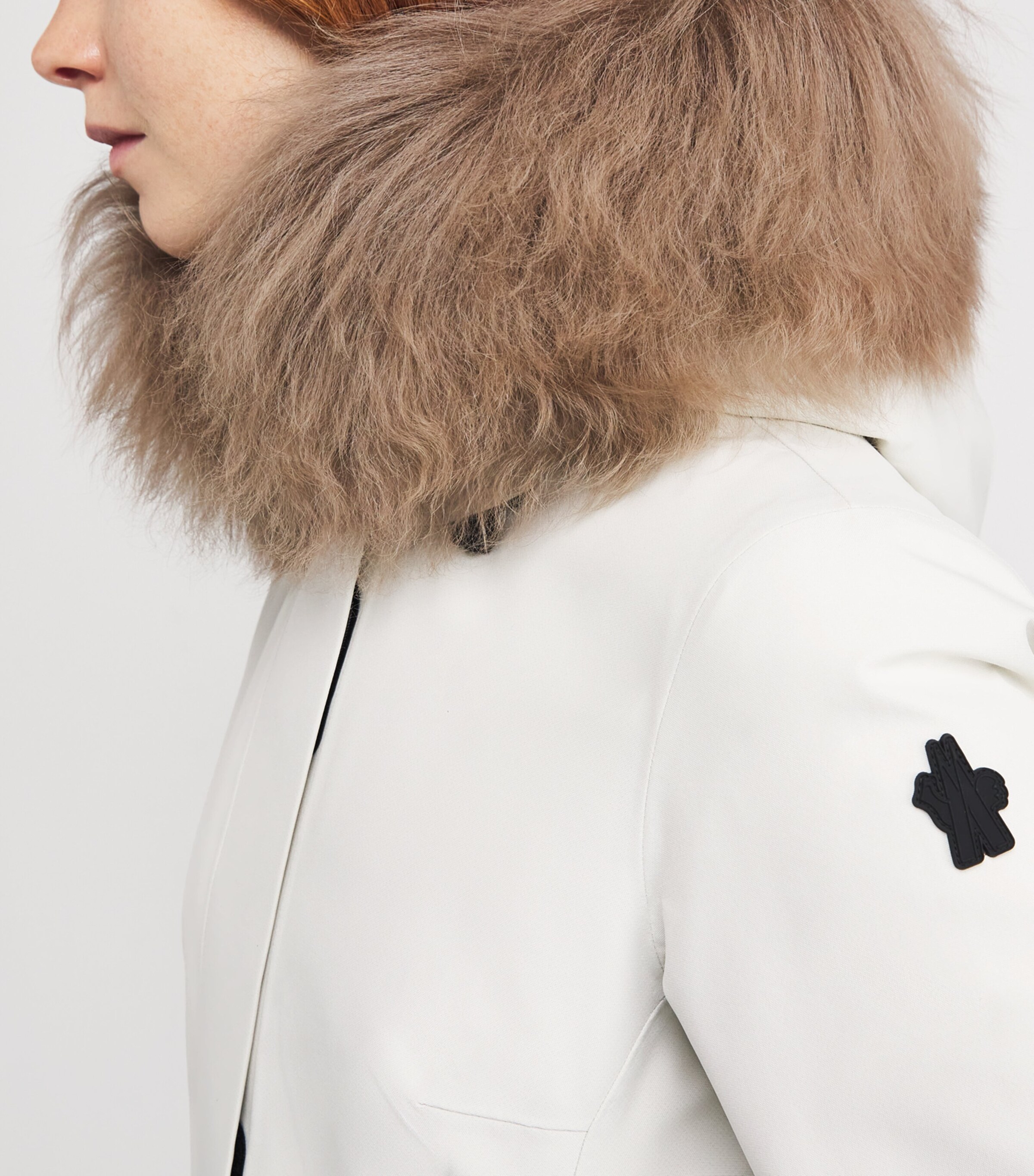 Moncler Womens GORE-TEX and Down Shearling-Hood Grenoble Ski Jacket Image 6