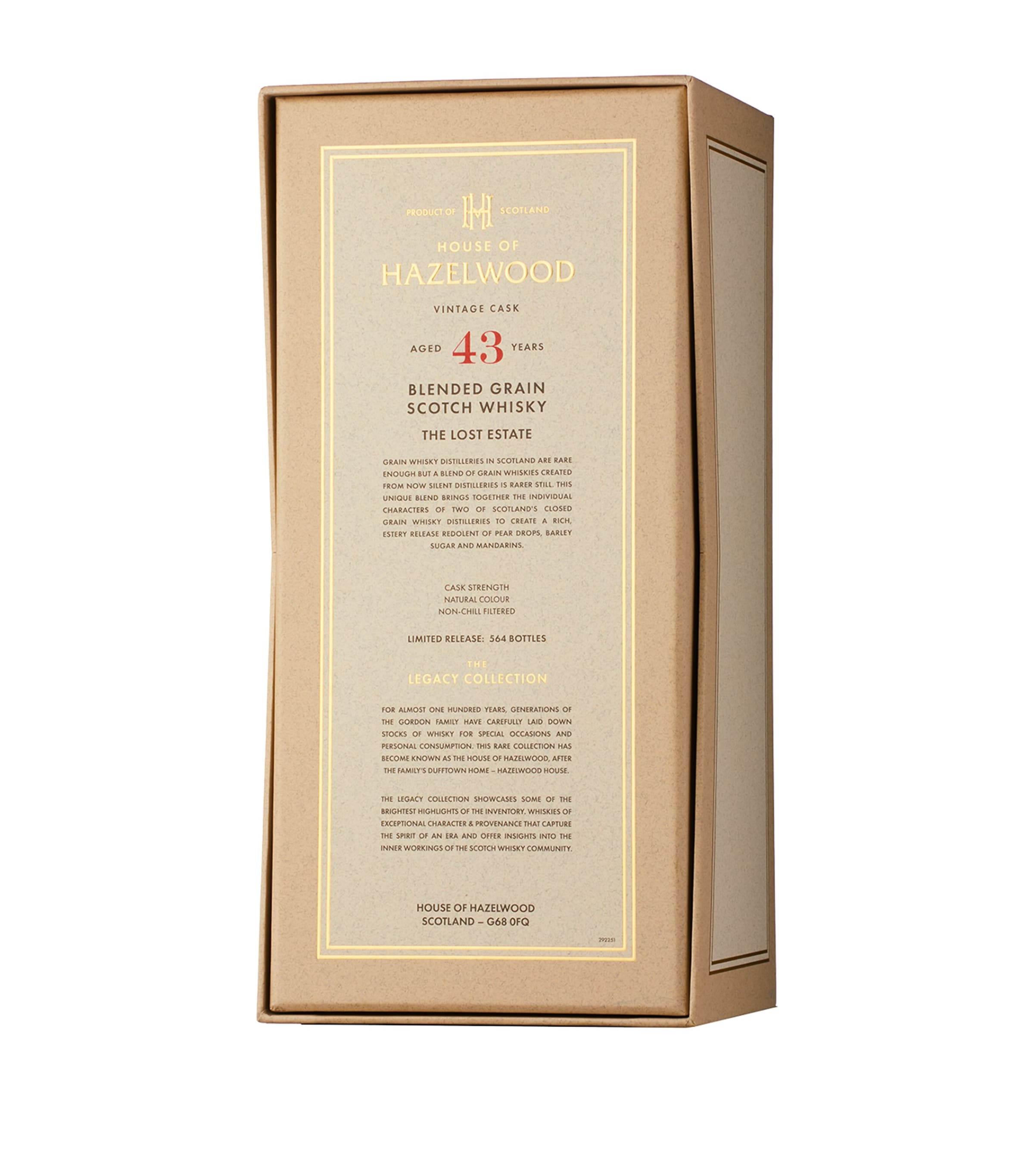 House of Hazelwood 43-Year-Old The Lost Estate Scotch Whisky (70cl) Image 3