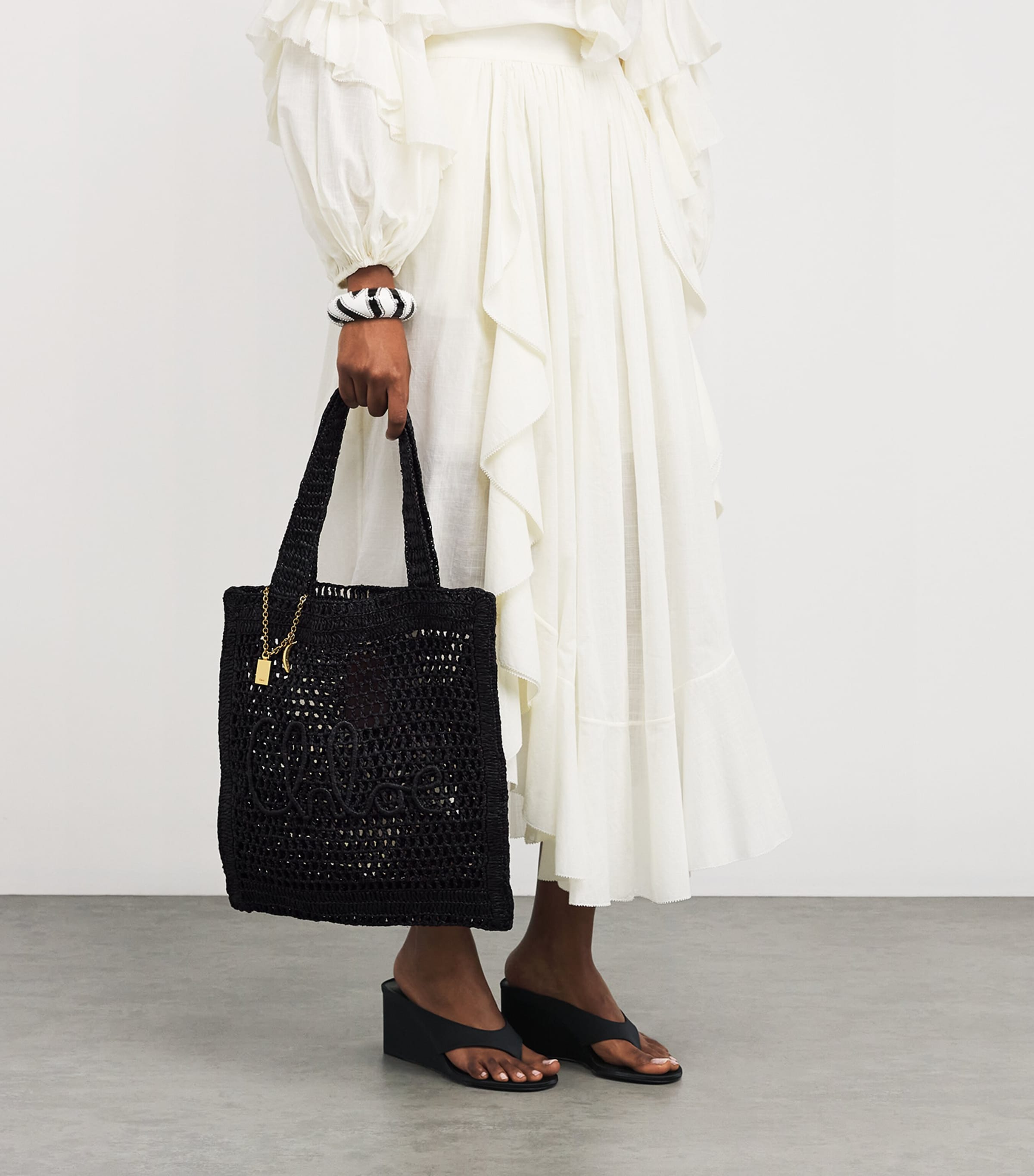 x Made For A Woman Banana Tote Bag BLACK Image 5