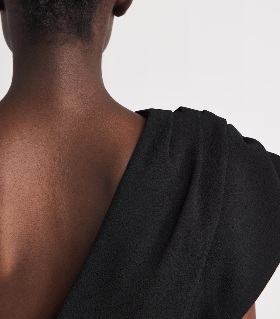 Rachel Gilbert Womens One-Shoulder Winne Gown Black Image 3