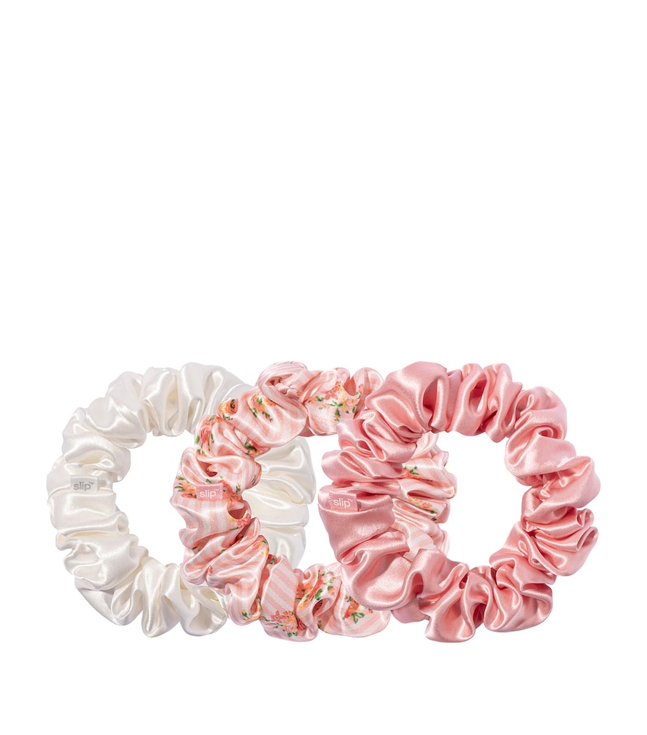 Pure Silk Scrunchies (Set of 3) PETAL Image 2