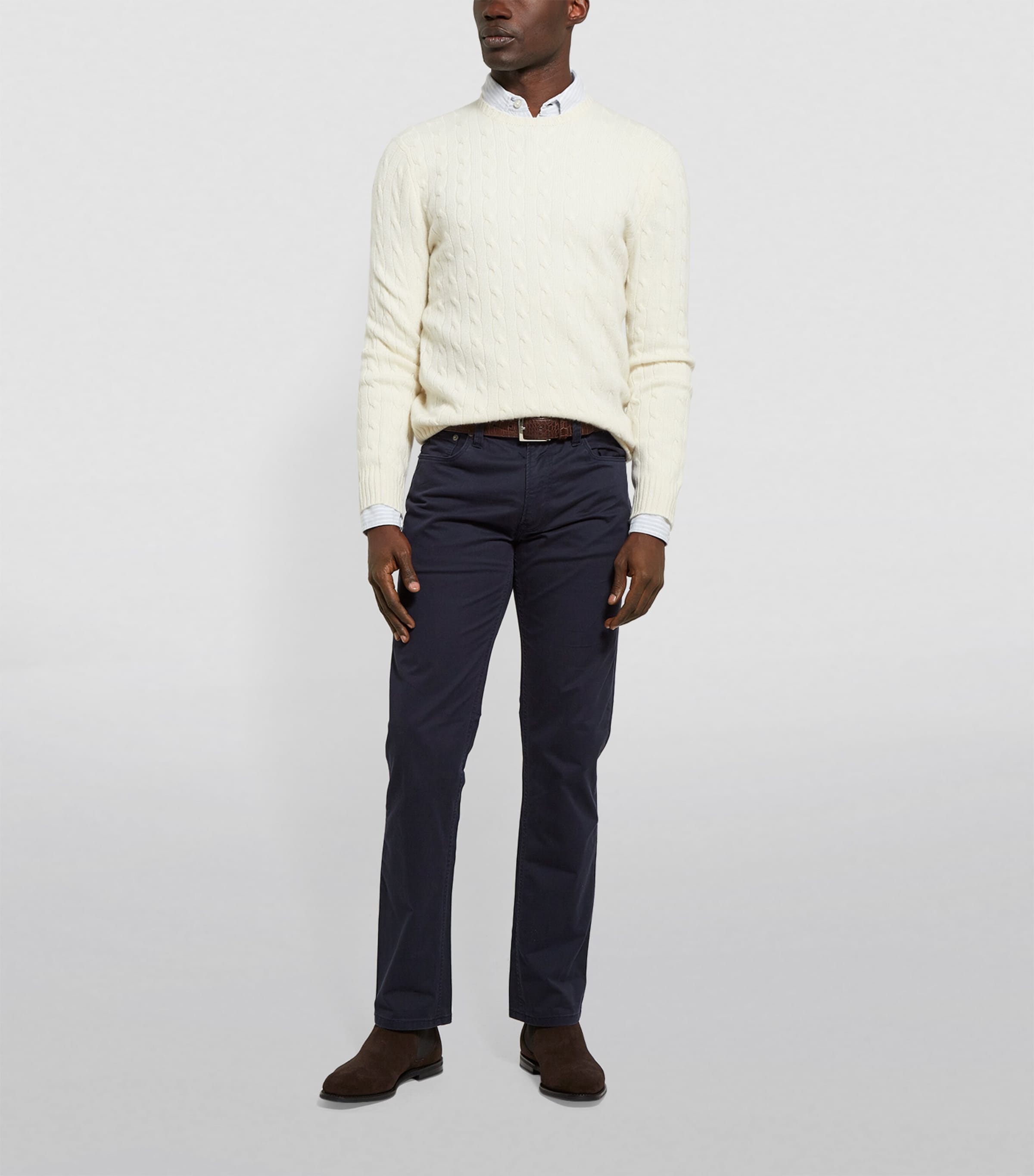 Cashmere Cable Knit Sweater Image 2