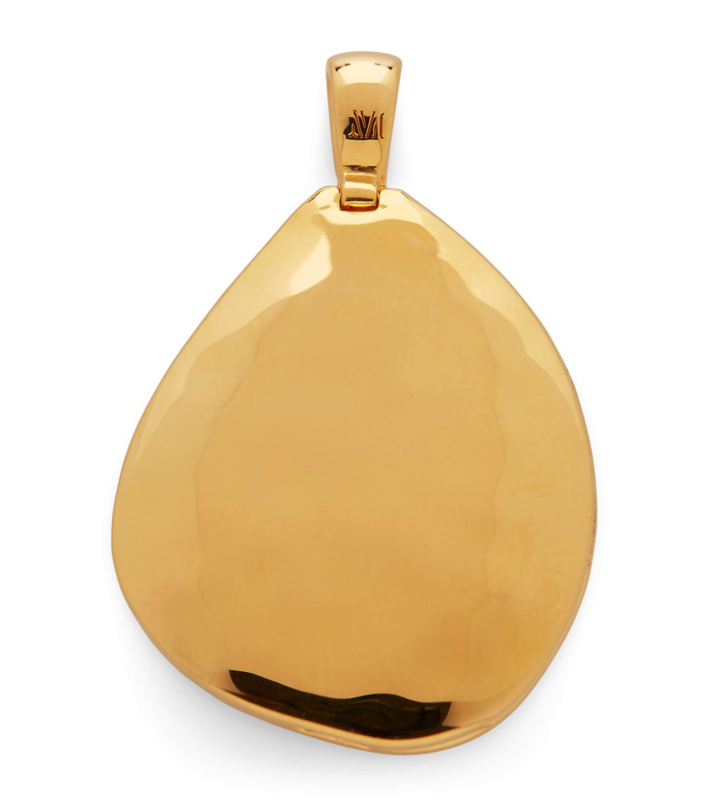 Gold Vermeil Deia Pebble Locket Pendant 18K GOLD VERMEIL Image 1