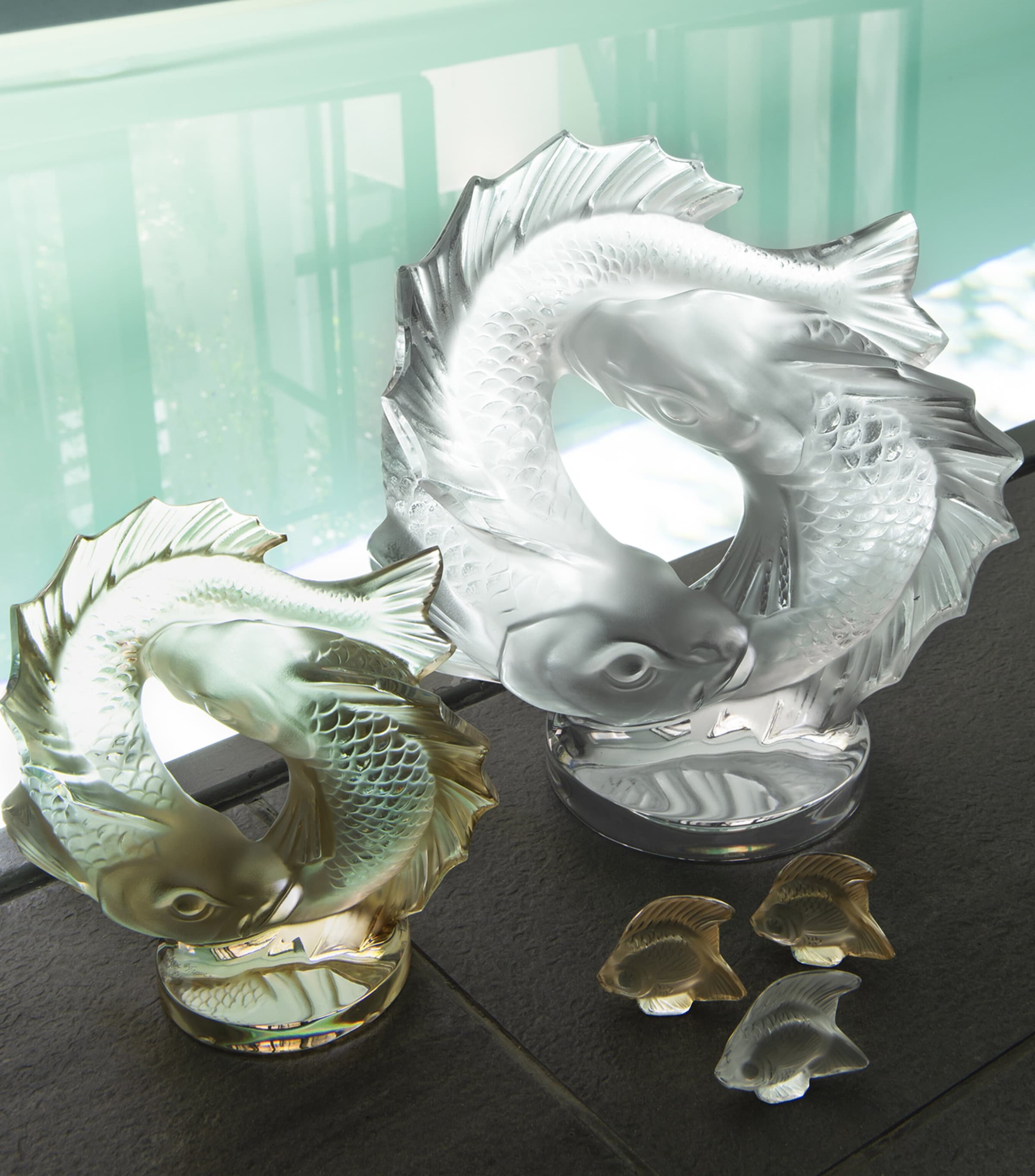 Crystal Fish Sculpture INCOLORE Image 2