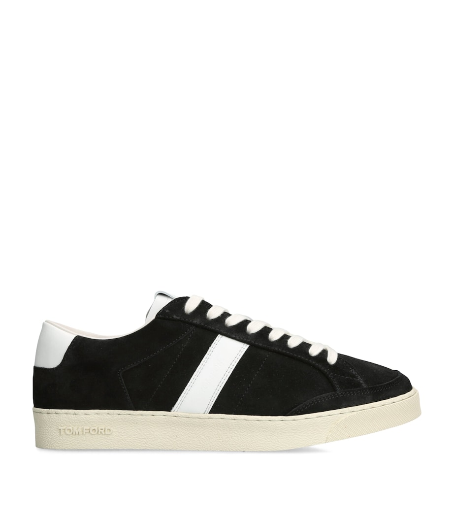 Leather-Suede Terence Sneakers BLK/WHITE Image 1