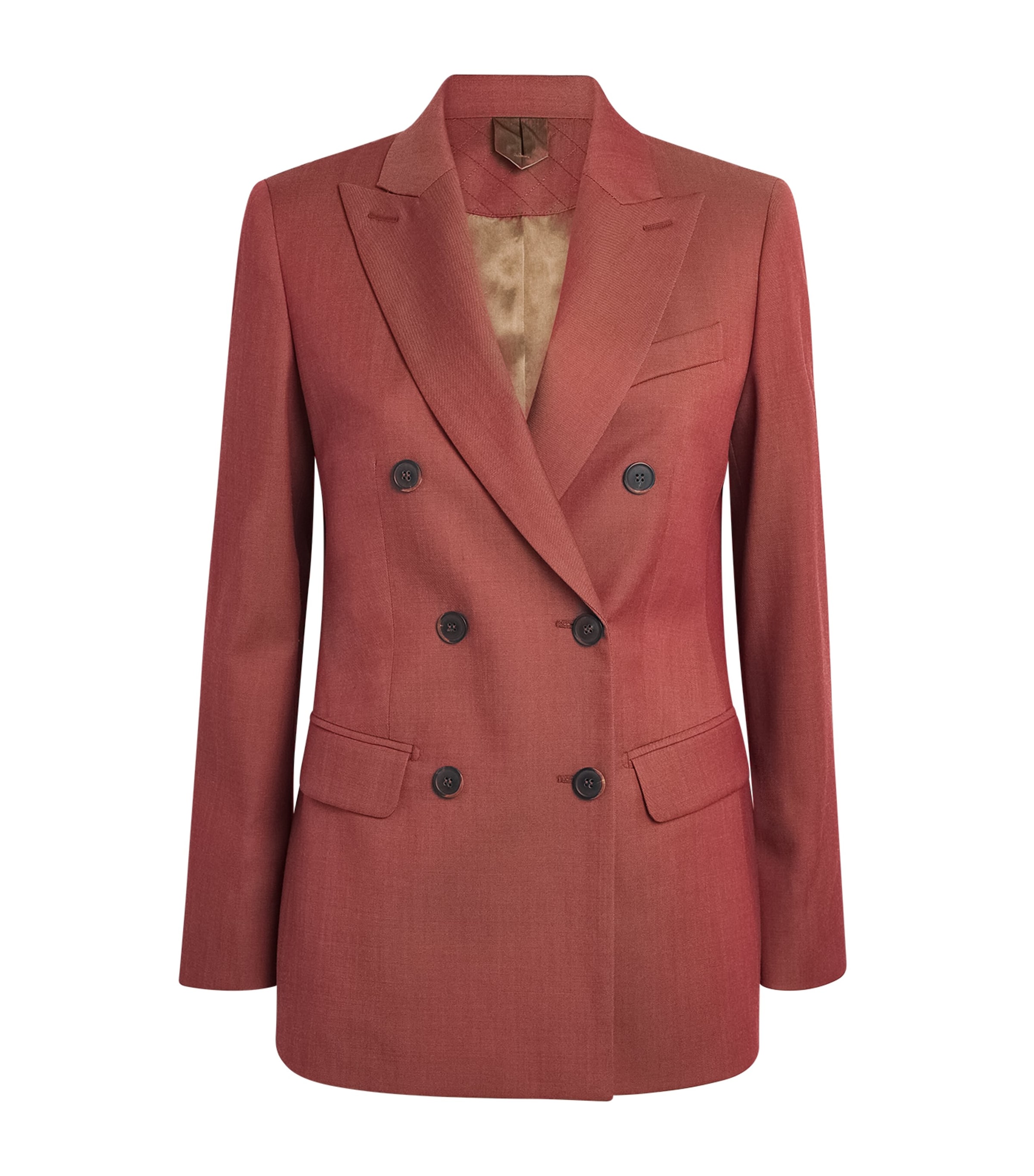 Max Mara Womens Virgin Wool Blazer Red Image 1