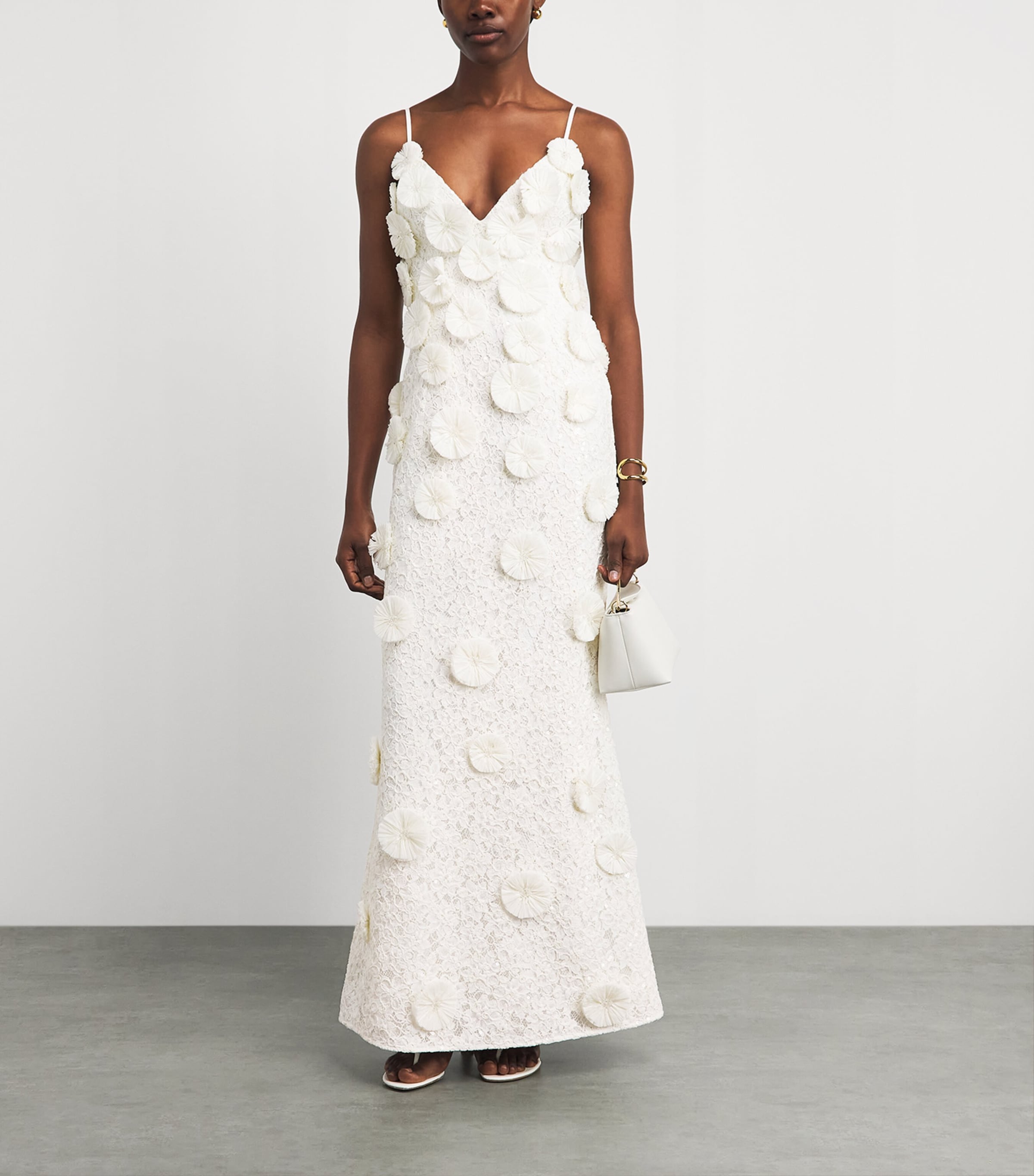 Simkhai Womens Flora Maven Gown White Image 2