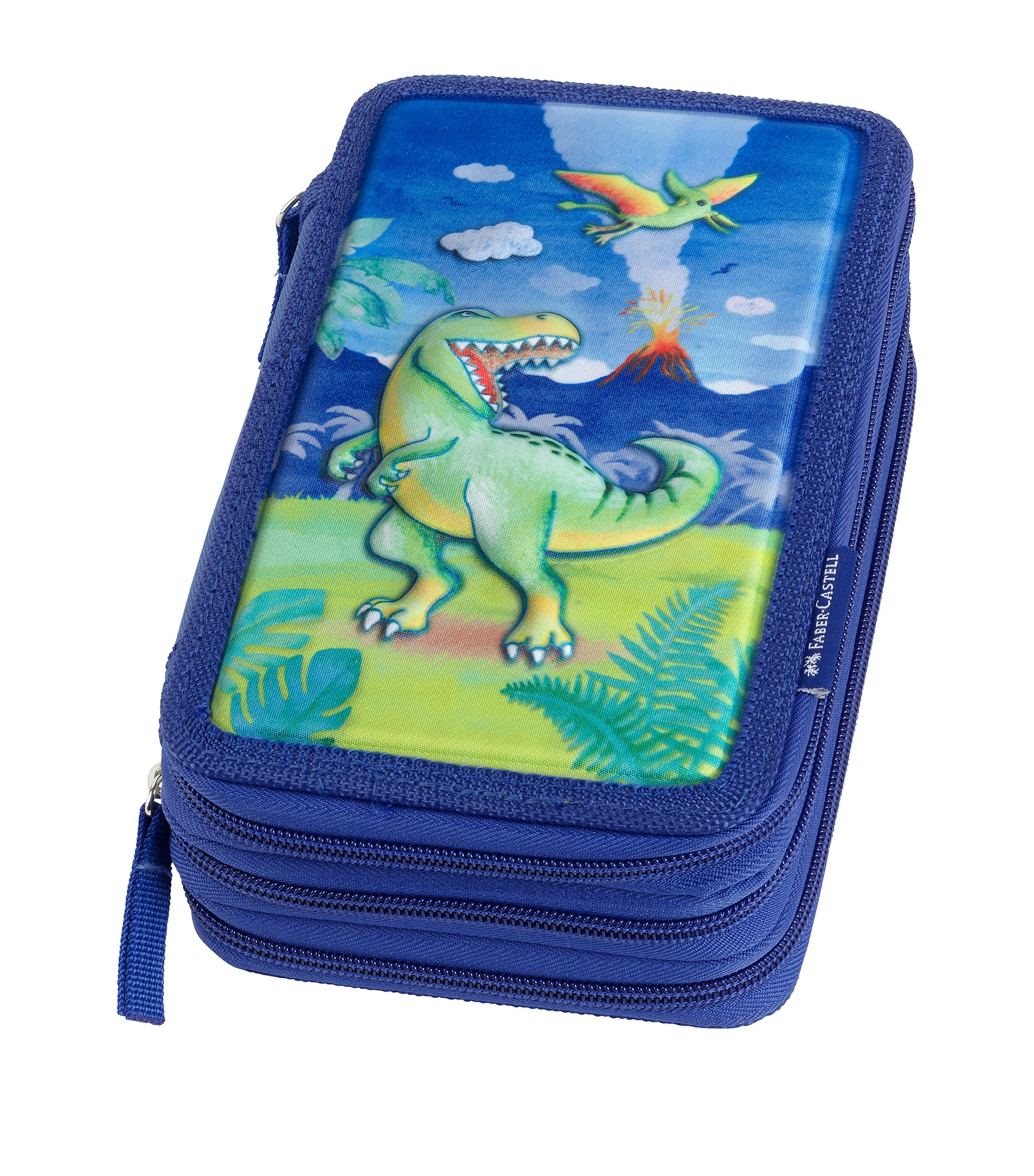 Triple Decker Dinosaur Pencil Case MULTI Image 1