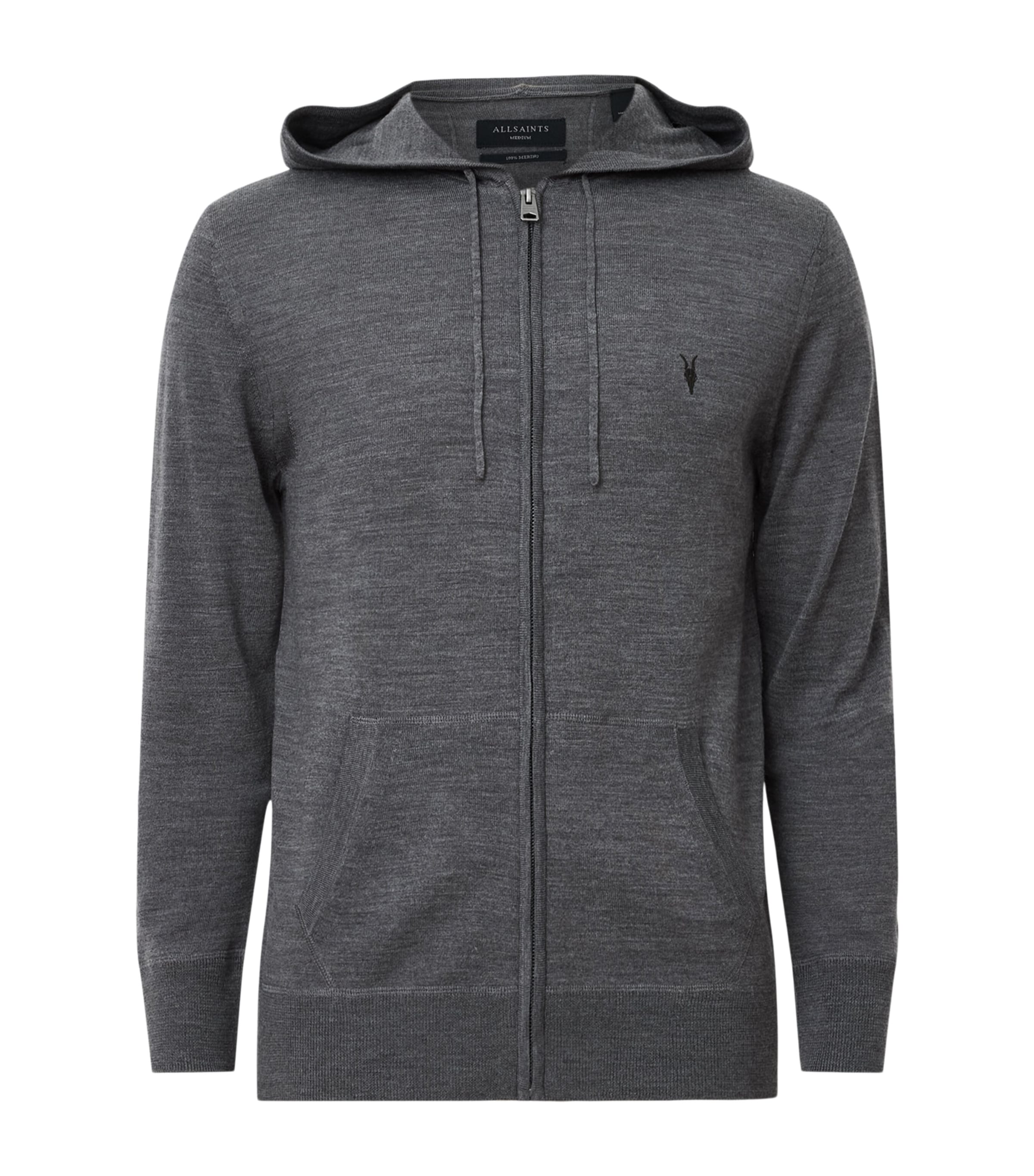 AllSaints Merino Wool Mode Hoodie | Men Clothing | Sweatshirts & Hoodies | Knitwear | Cardigans | Designers | AllSaints