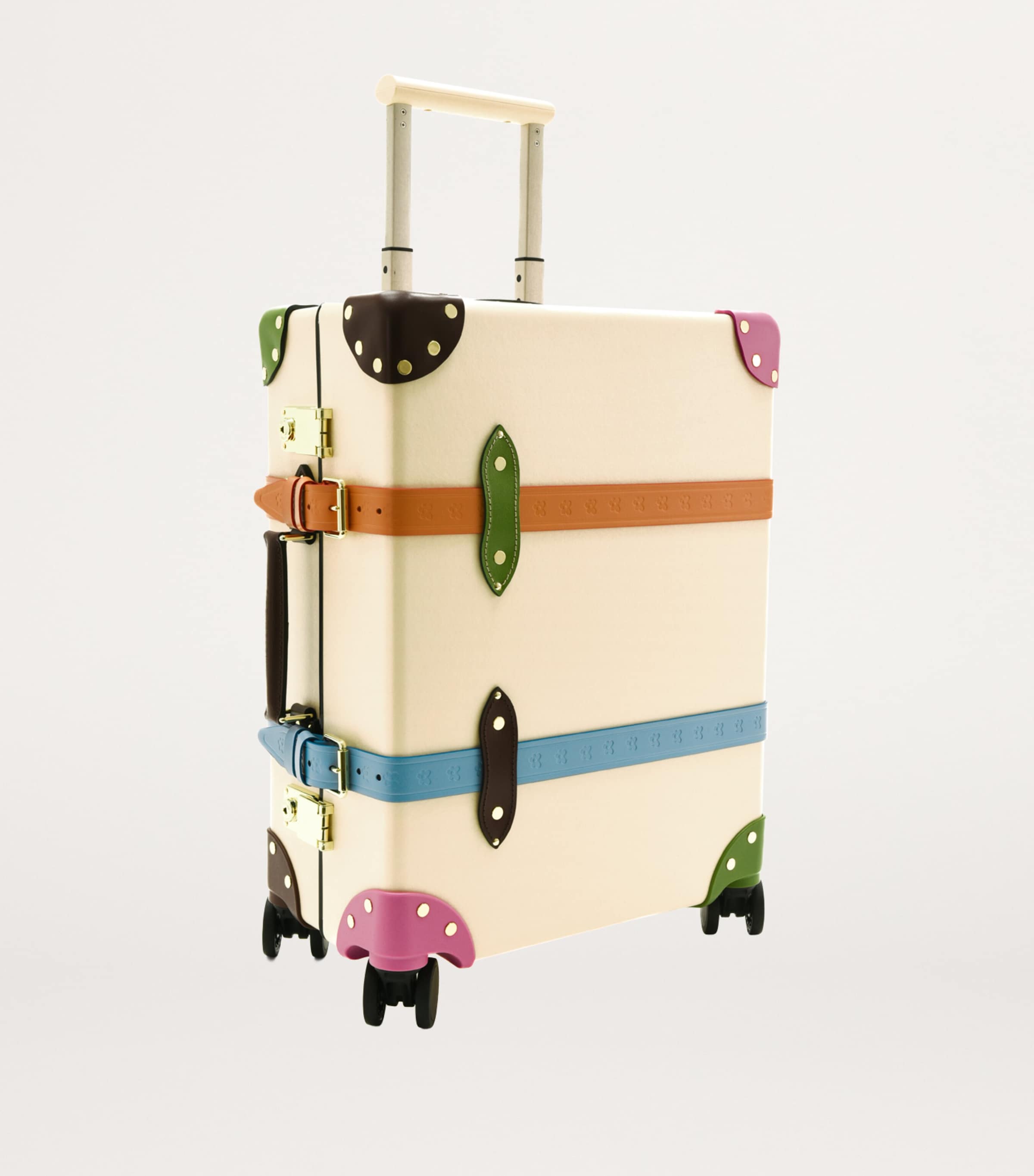 Globe-Trotter Ivory x GOLF Le FLEUR* 4-Wheel Suitcase (56cm