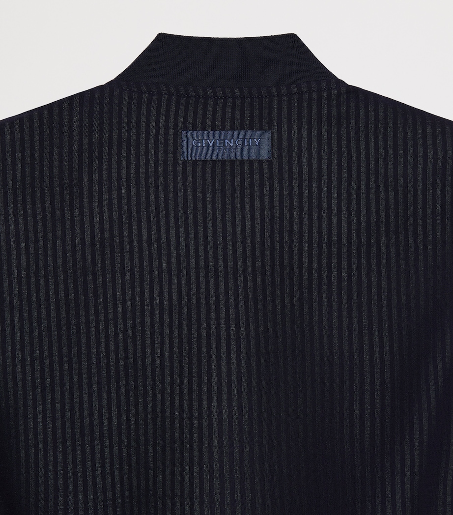 Givenchy Mens Wool-Blend Stripe Bomber Jacket Image 4