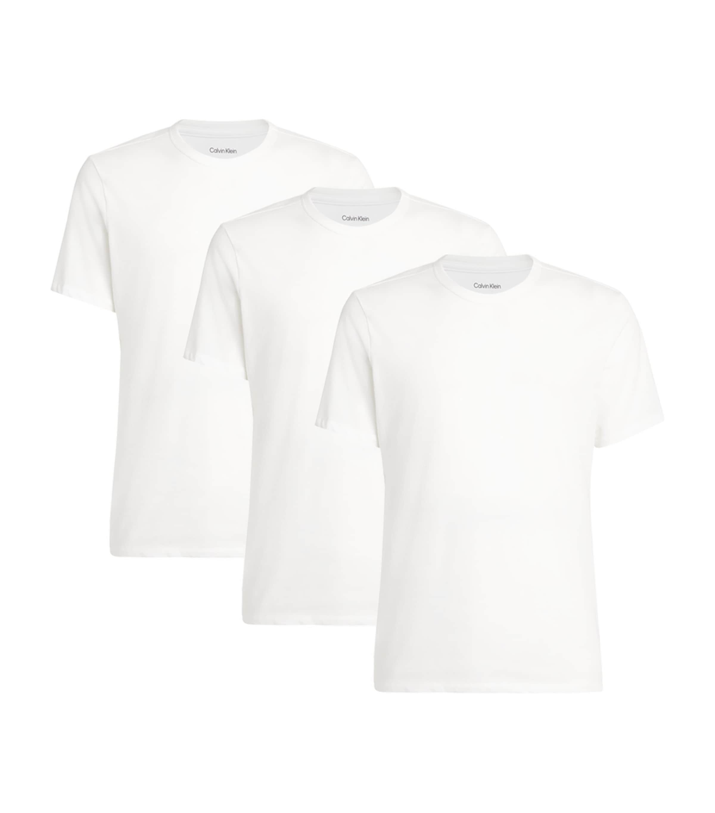 Calvin Klein Stretch-Cotton T-Shirts (Pack of 3) | Men Clothing | T-Shirts | Logo T-shirts | Designers | Calvin Klein