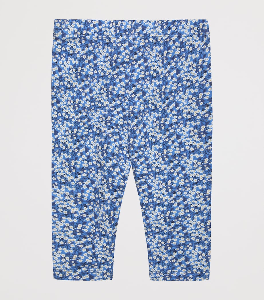 Trotters Mitsi Floral Leggings (3-24 Months) Blue Image 2