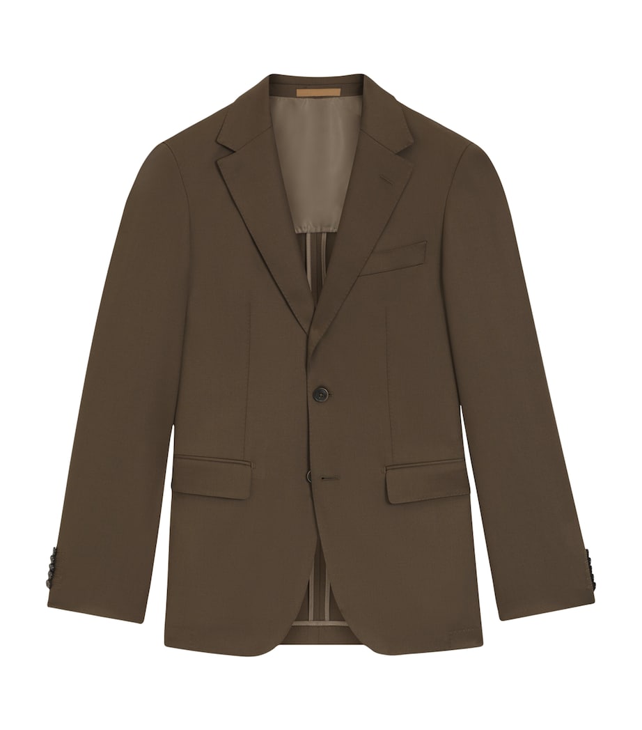 BOSS Mens Wool-Mohair Straight Fit Blazer Image 1