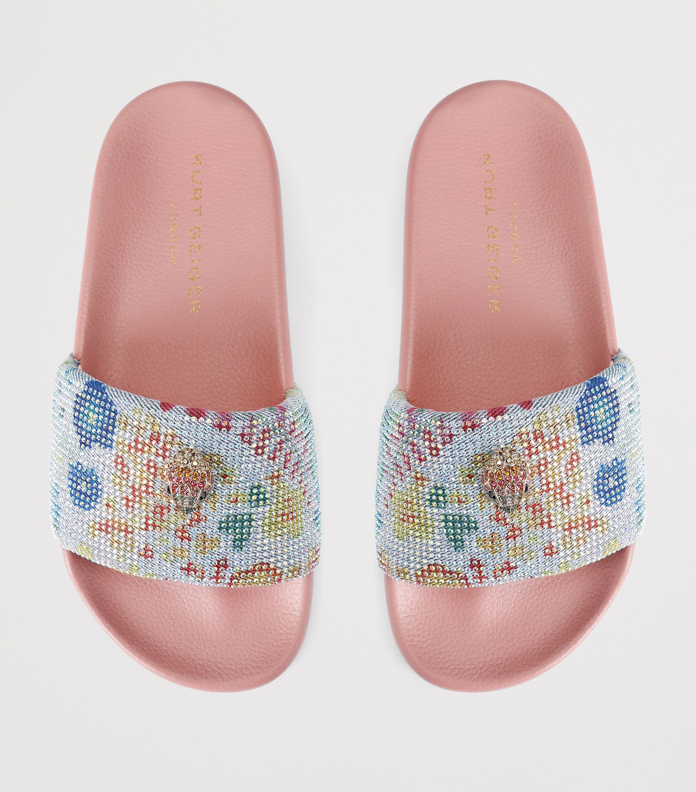 Kurt Geiger London Meena Eagle Slides Blue/pal.c Image 4