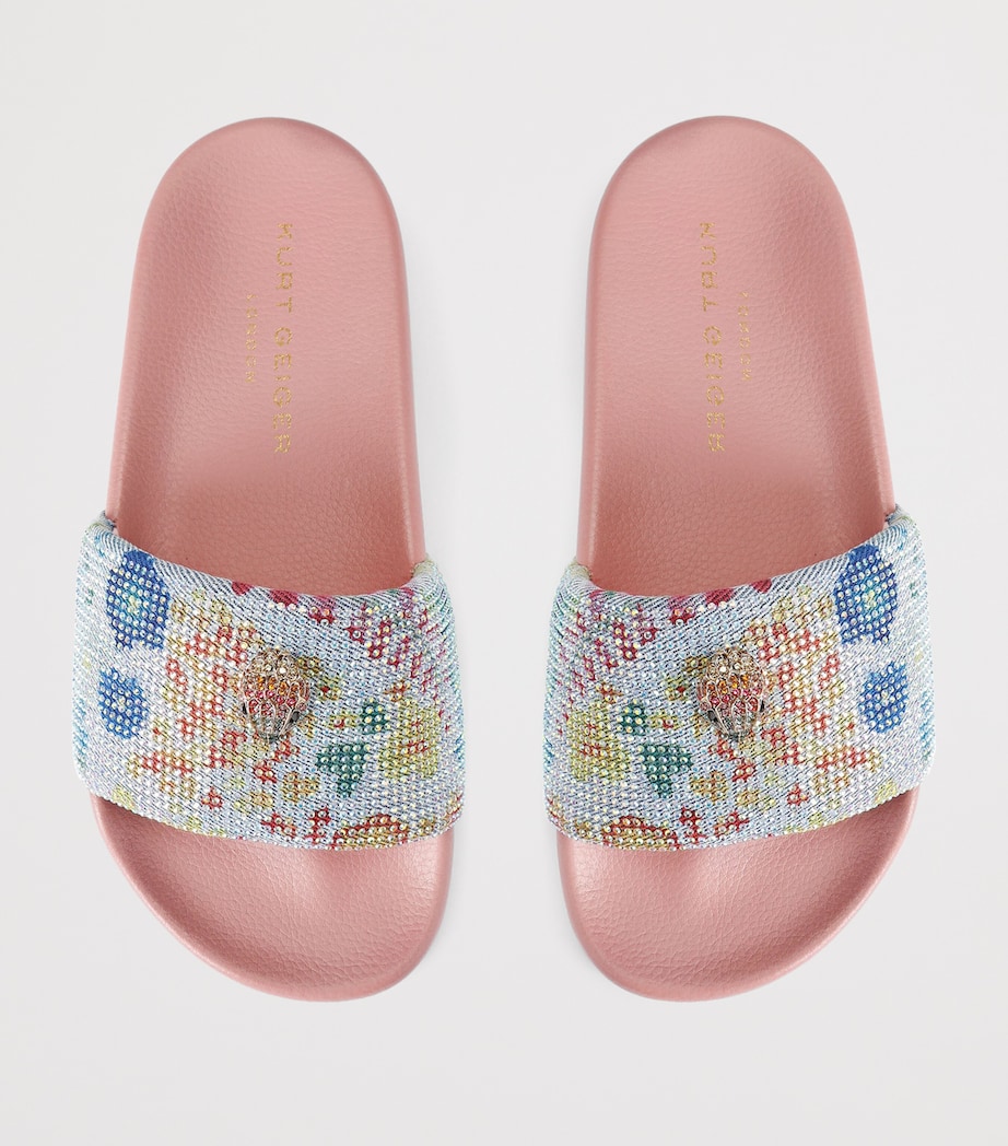 Kurt Geiger London Meena Eagle Slides Blue/pal.c Image 4