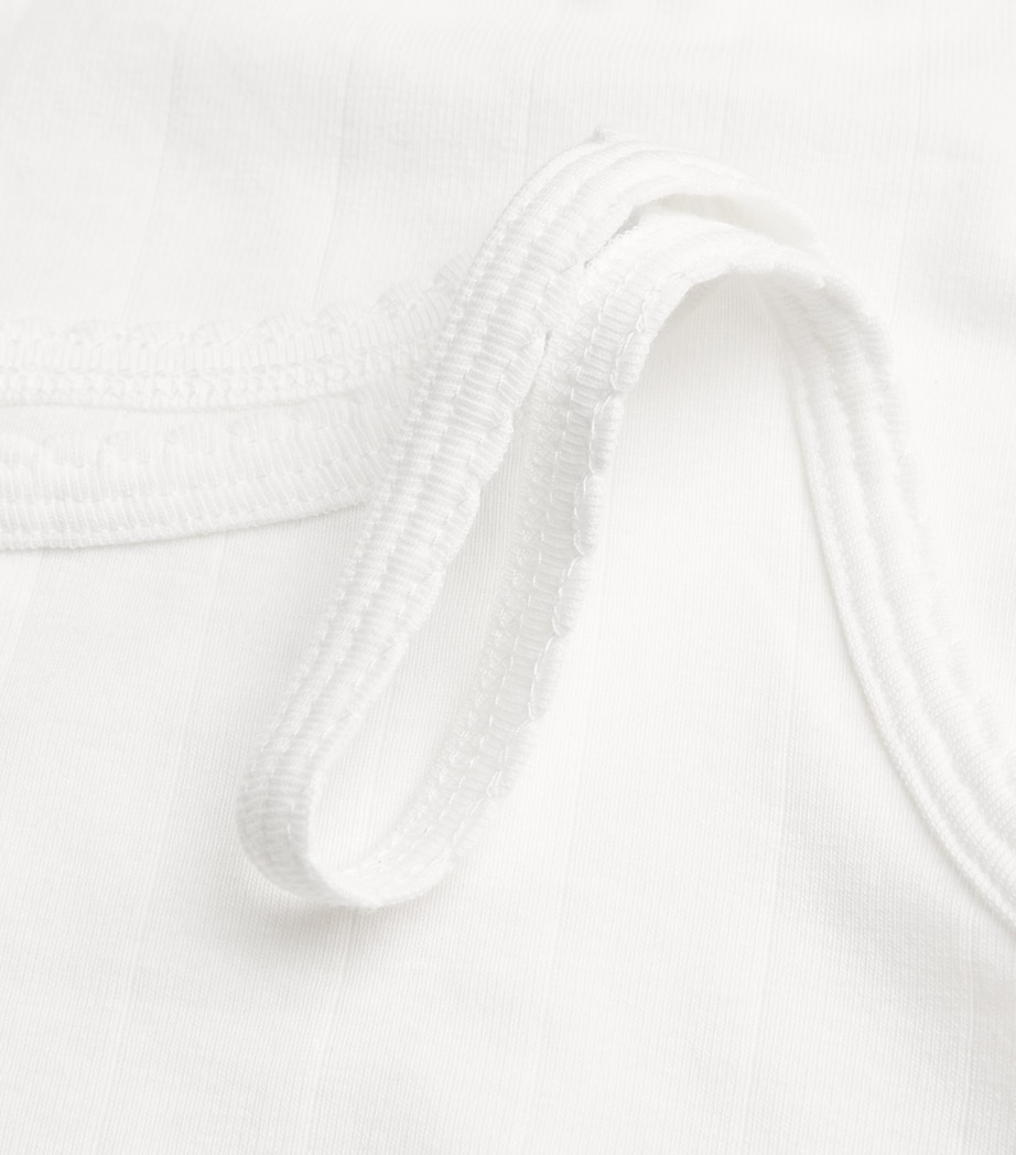 Stretch-Cotton Pointelle Camisole Top SNOW Image 5