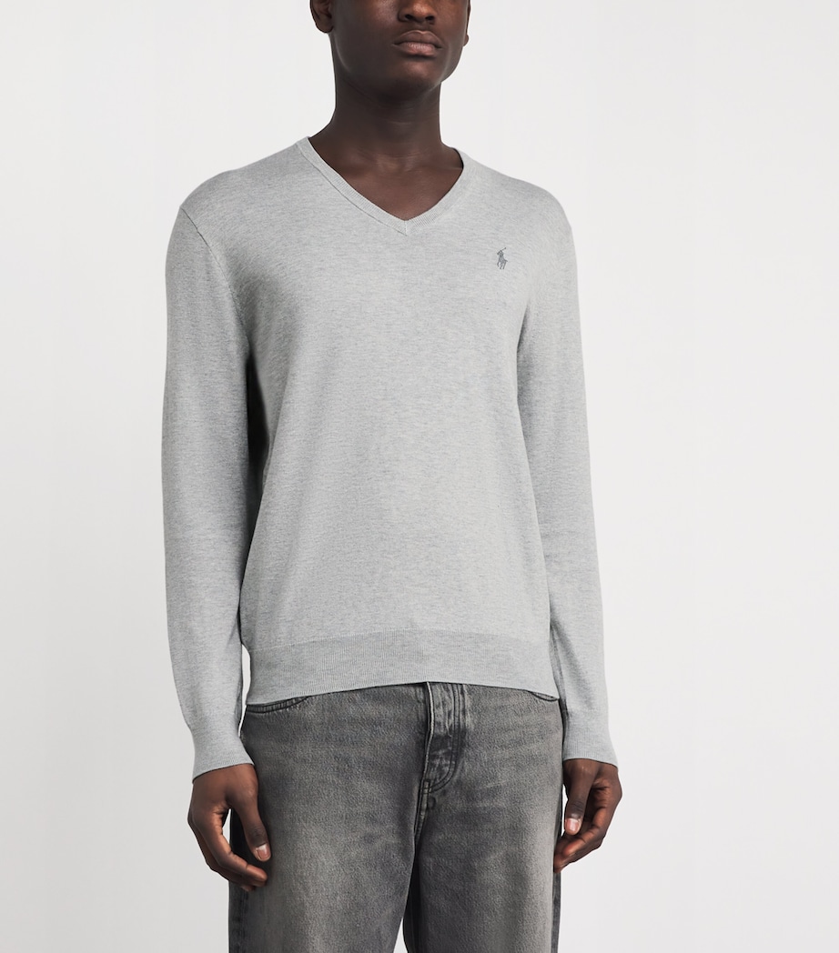 Polo Ralph Lauren Mens Pima Cotton Sweater Andover Heath Image 3