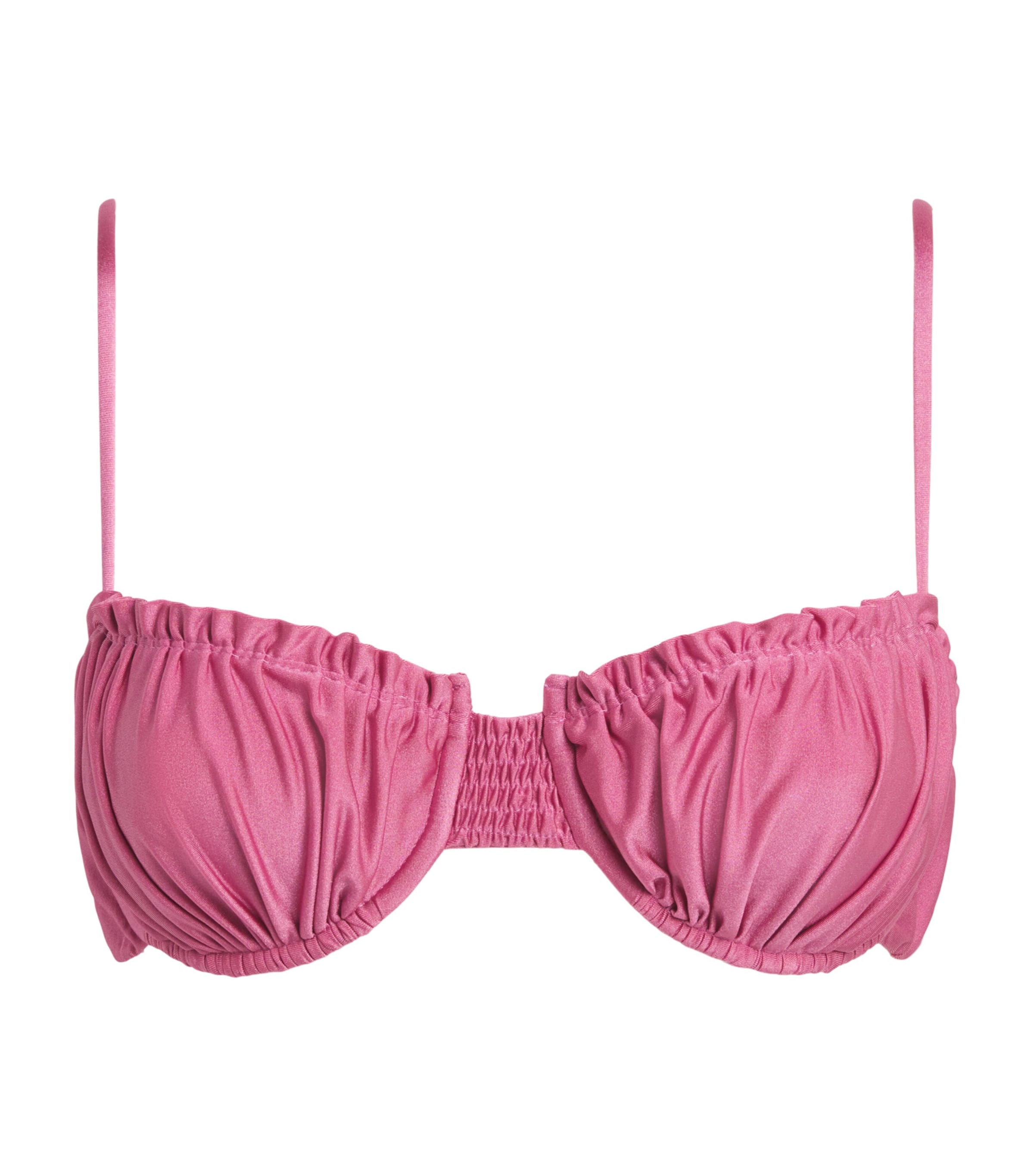 Faithfull The Brand Womens Esterel Bikini Top Cerise Image 1