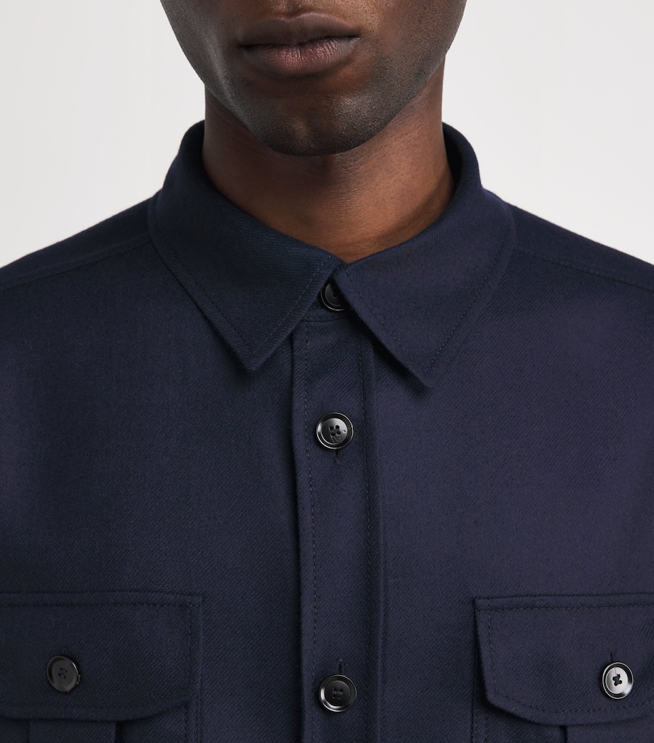 Wool Twin-Pocket Overshirt 4142 Image 6