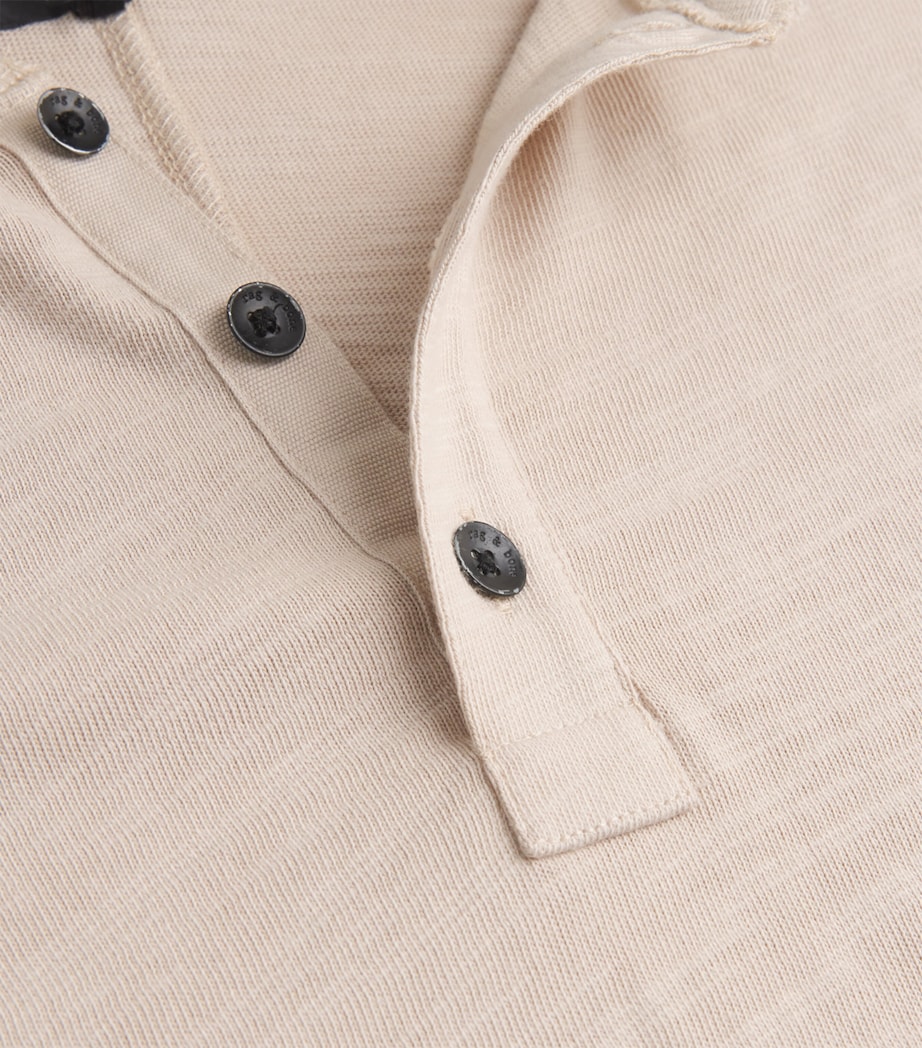 Cotton Classic Henley T-Shirt DUST Image 5