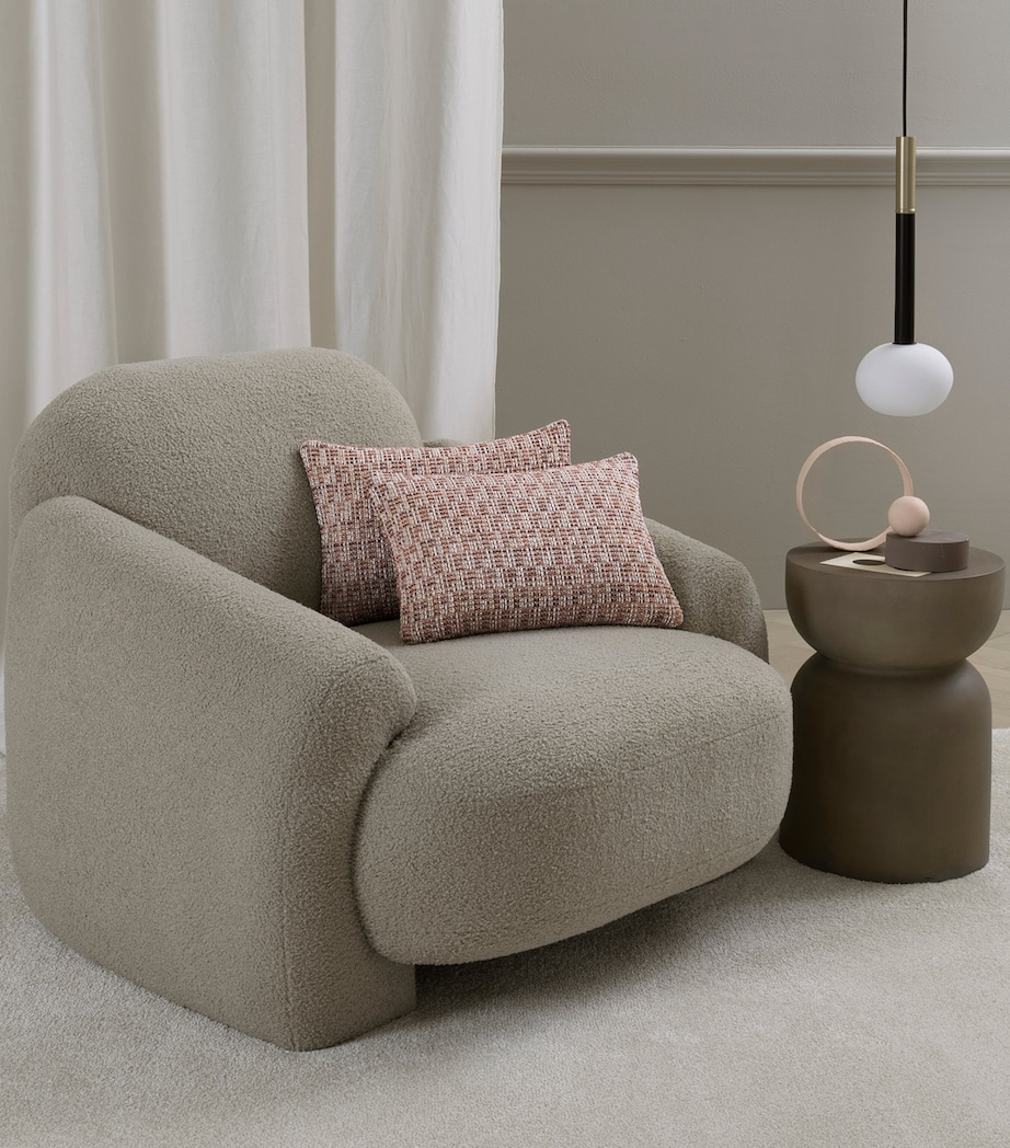 Frette Tweed Decorative Cushion Cover (30cm x 40cm) Misty Blush Image 2
