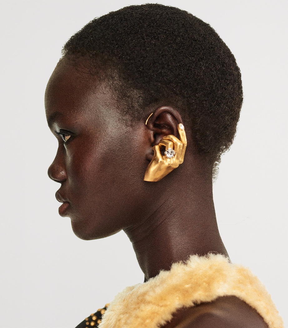 Hand Ear Cuff 001 GOLD Image 2