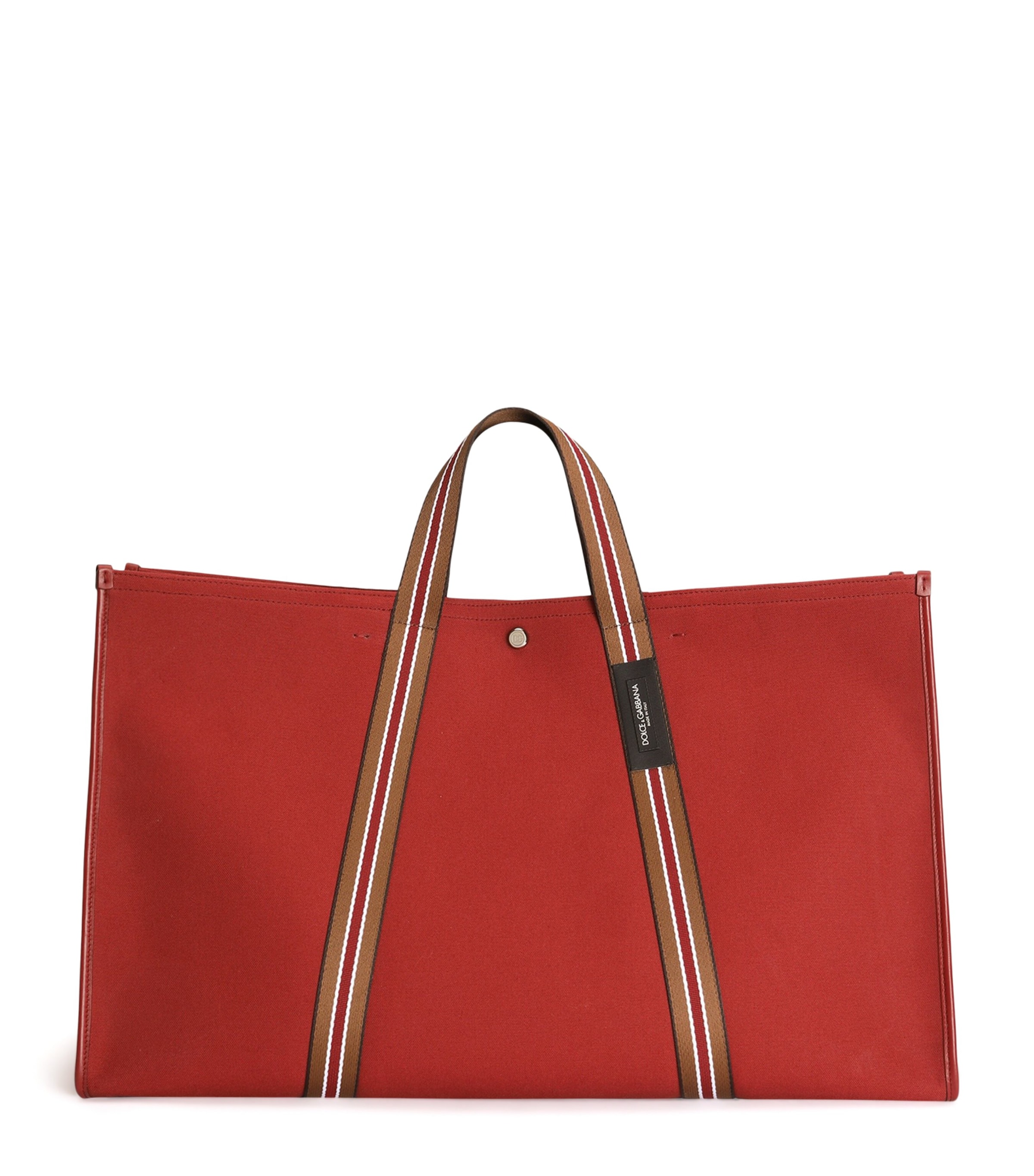 Dolce&Gabbana Cotton-Blend Tote Bag Red/multicolor Image 1