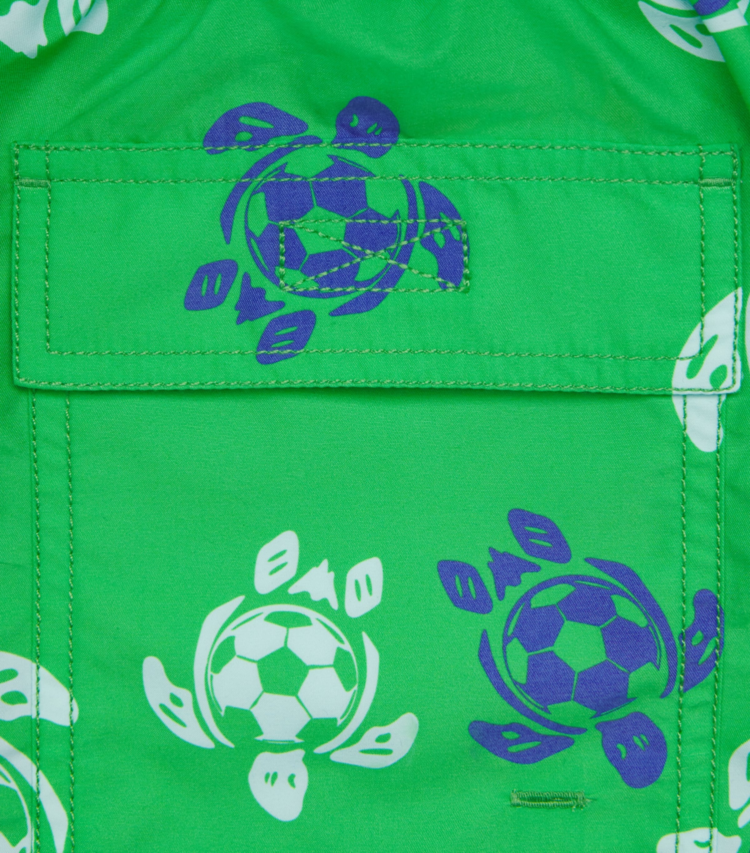 Vilebrequin Mens Football Turtle Print Moorea Swim Shorts Laser Image 5