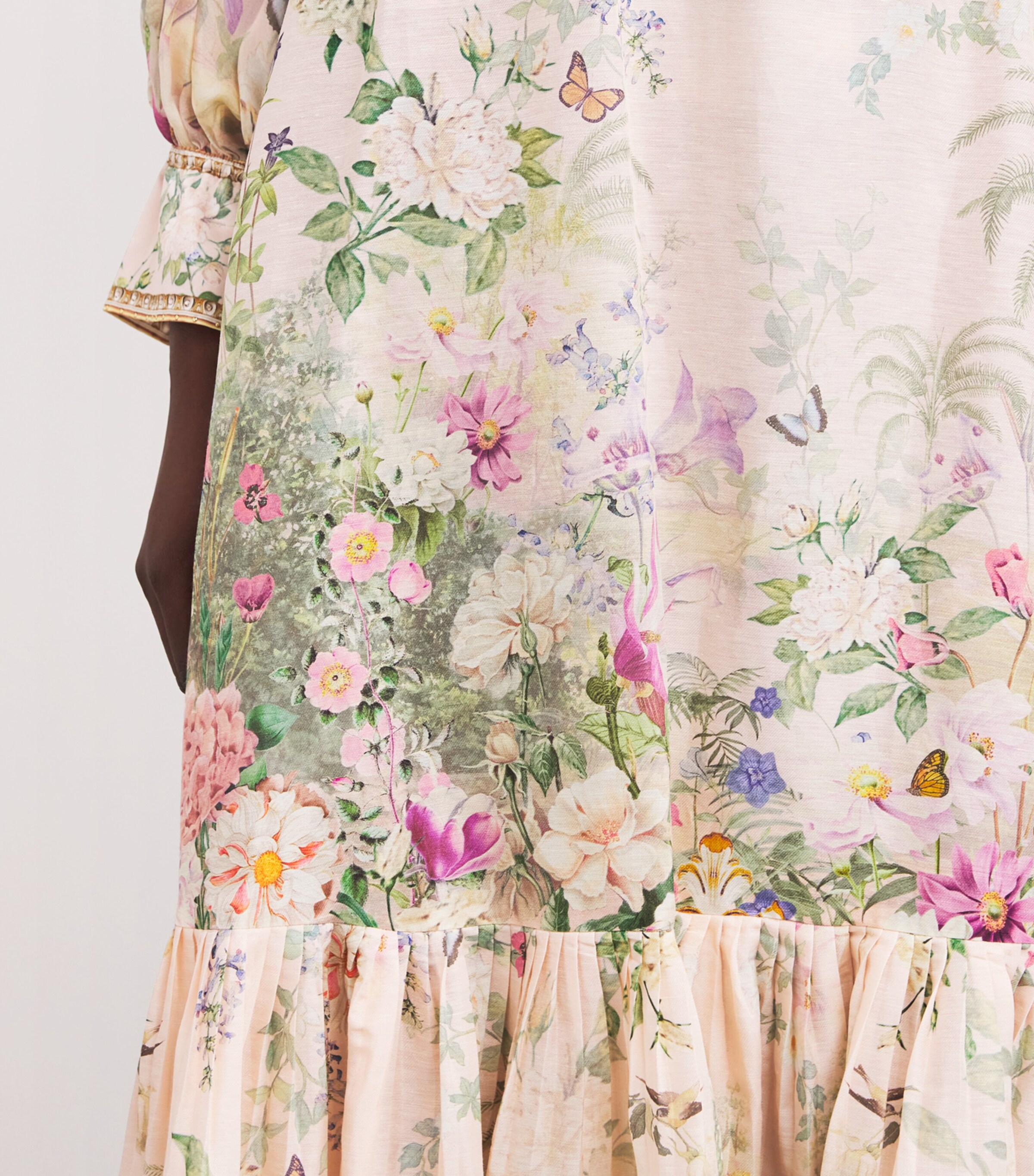 Linen-Silk Belted Maxi Skirt PLCIPLAY Image 6