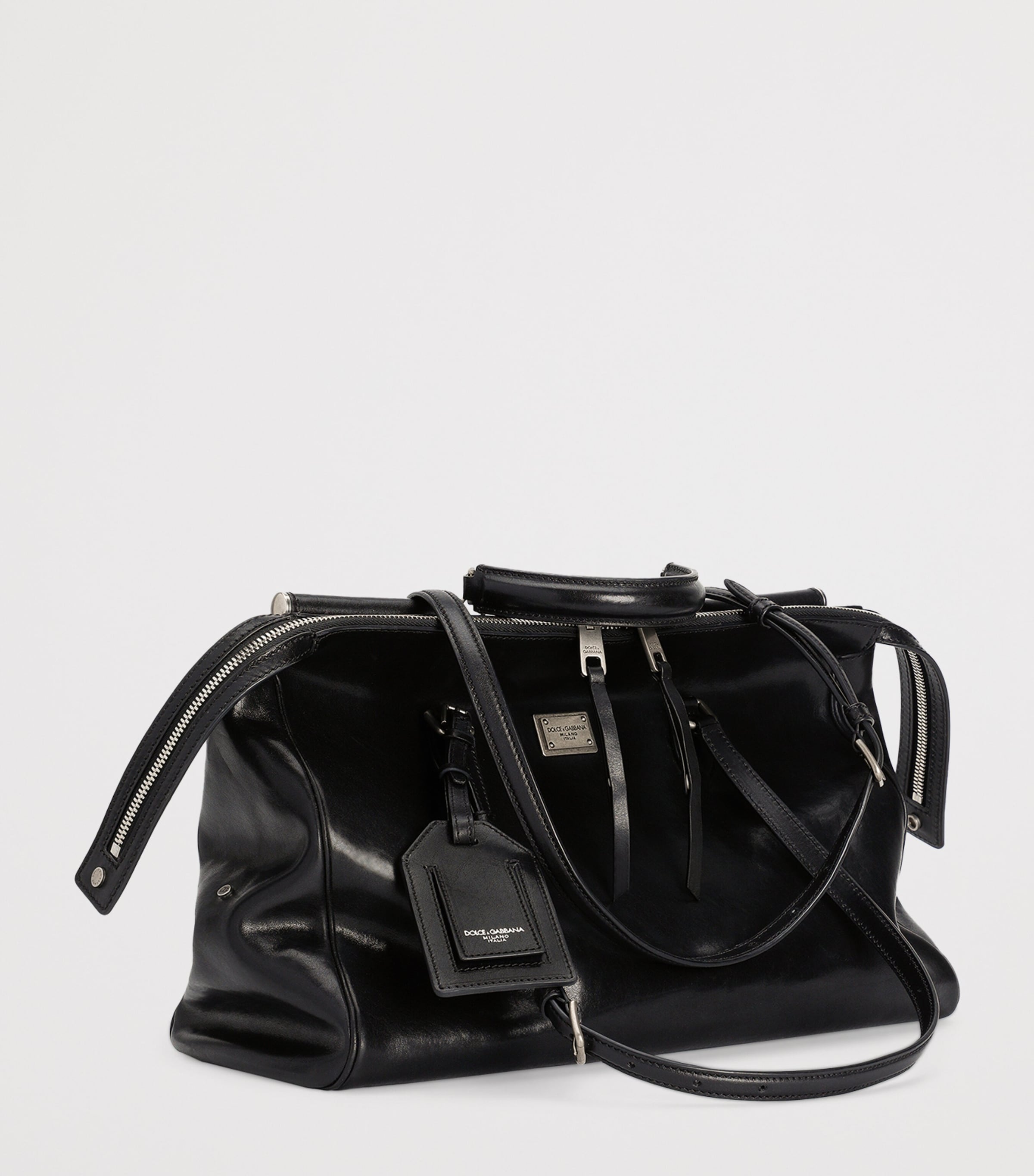 Calfskin Vittoria Shoulder Bag 80999-BLACK Image 3